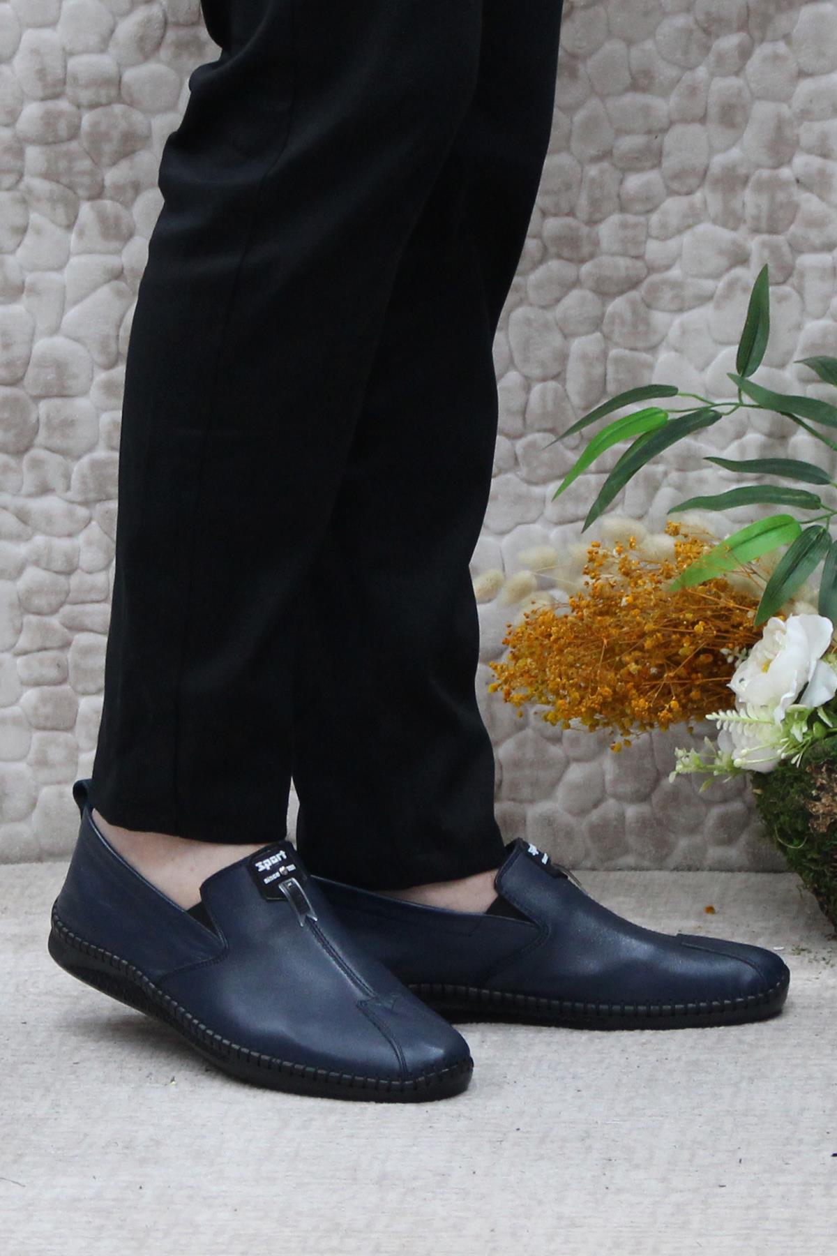 42060 Bordolli Çok Yumuşak İç Ve Dış Hakiki Deri Erkek Ayakkabı - Görsel 2