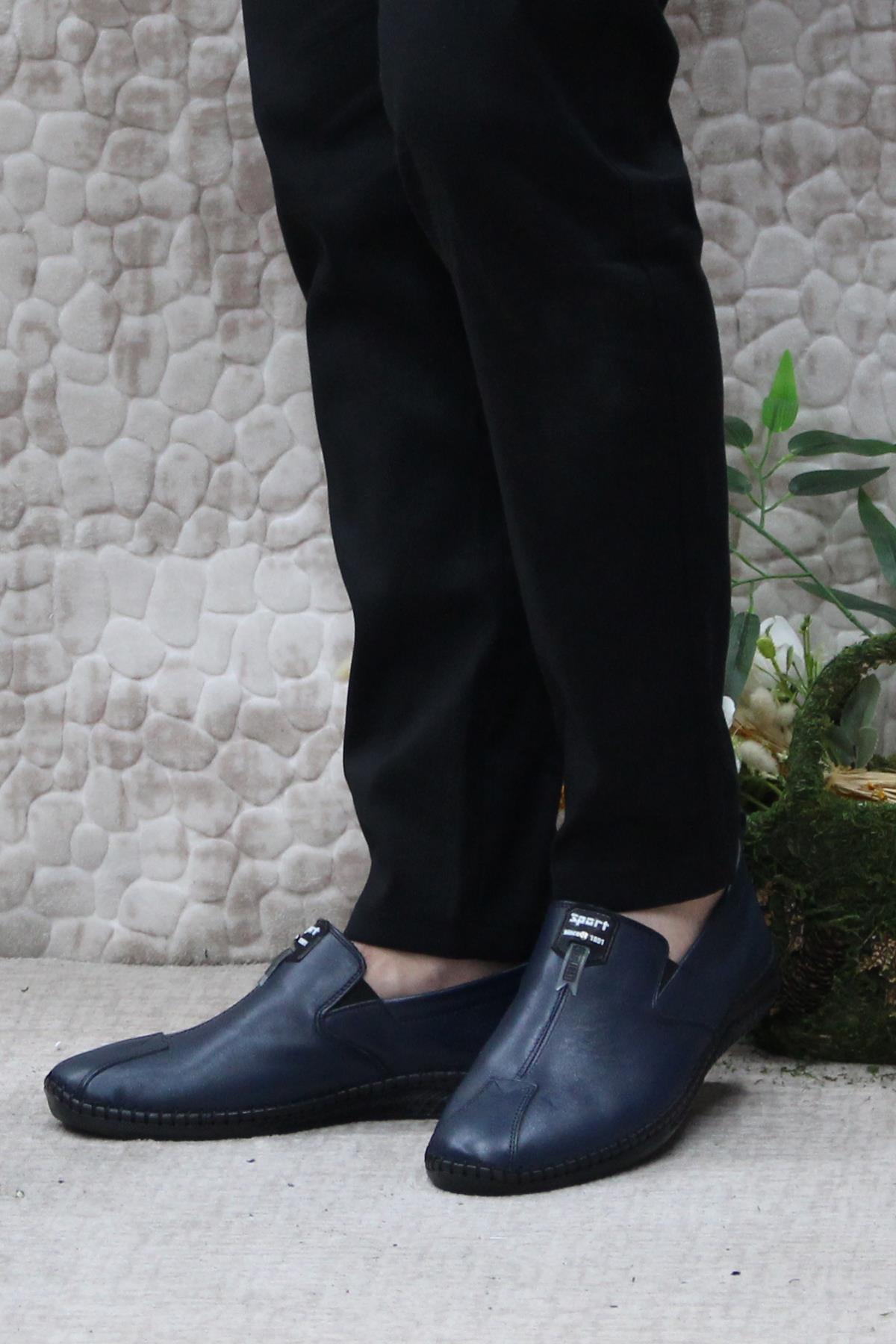 42060 Bordolli Çok Yumuşak İç Ve Dış Hakiki Deri Erkek Ayakkabı - Görsel 4