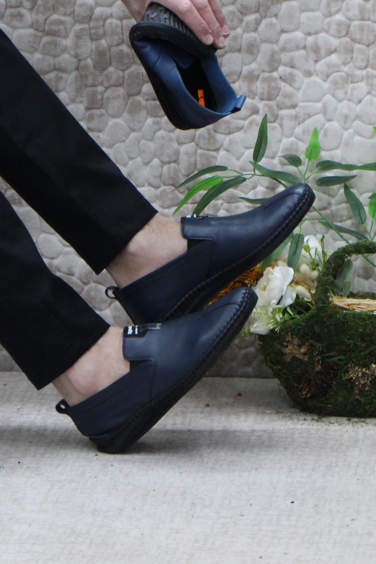 42060 Bordolli Çok Yumuşak İç Ve Dış Hakiki Deri Erkek Ayakkabı - Görsel 6