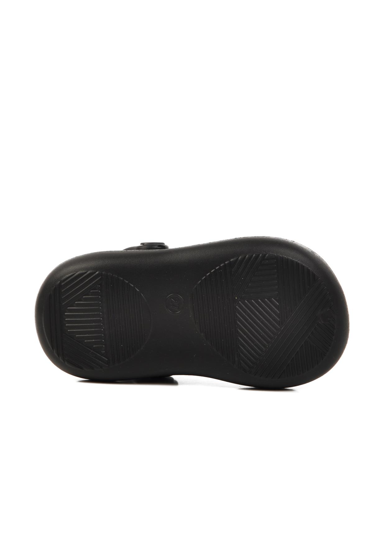 Siyah Çocuk Sabo Terlik Yumurcak P - Görsel 6