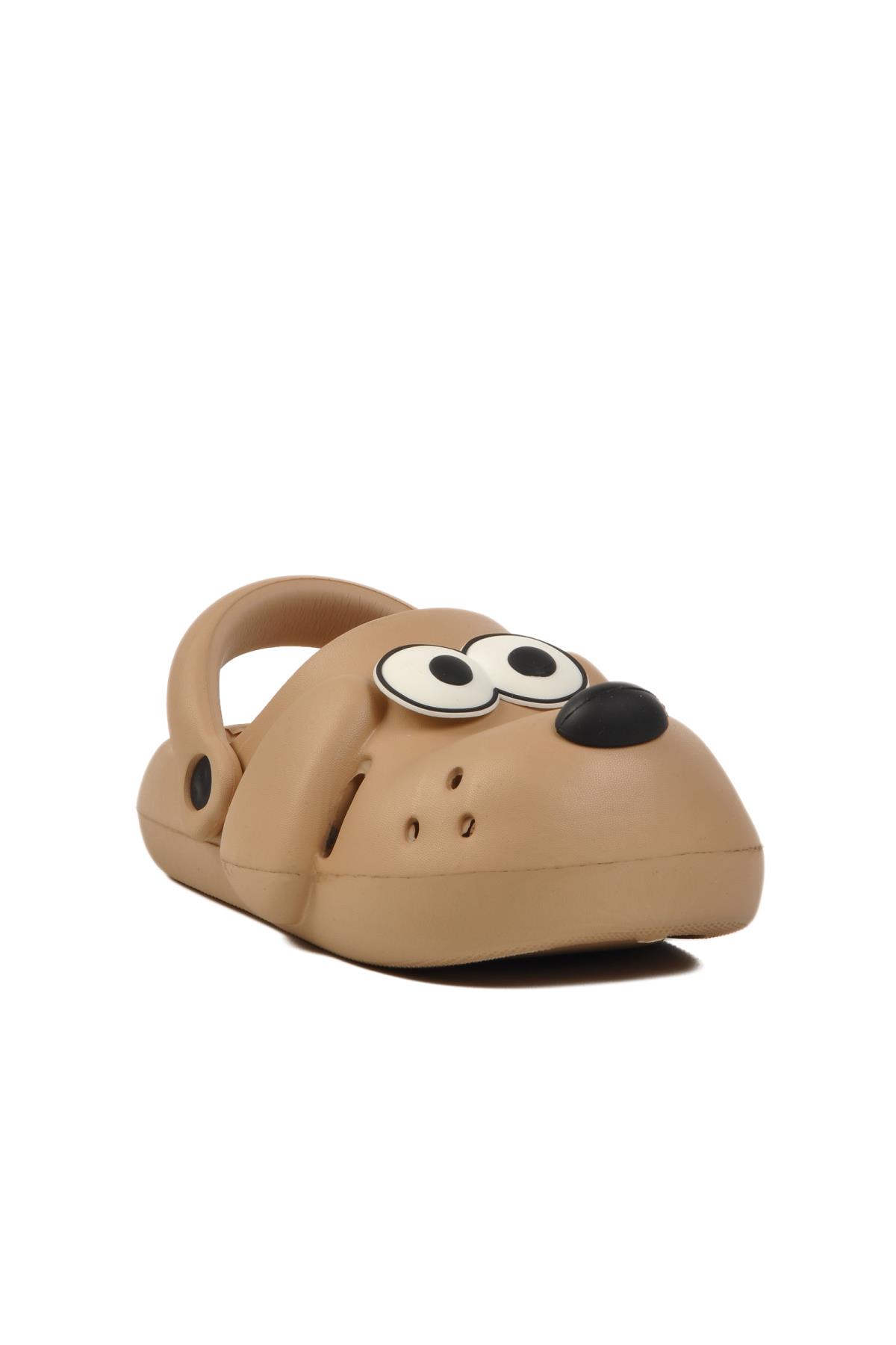 Bej Çocuk Sabo Unisex Terlik Doggy B - Görsel 4