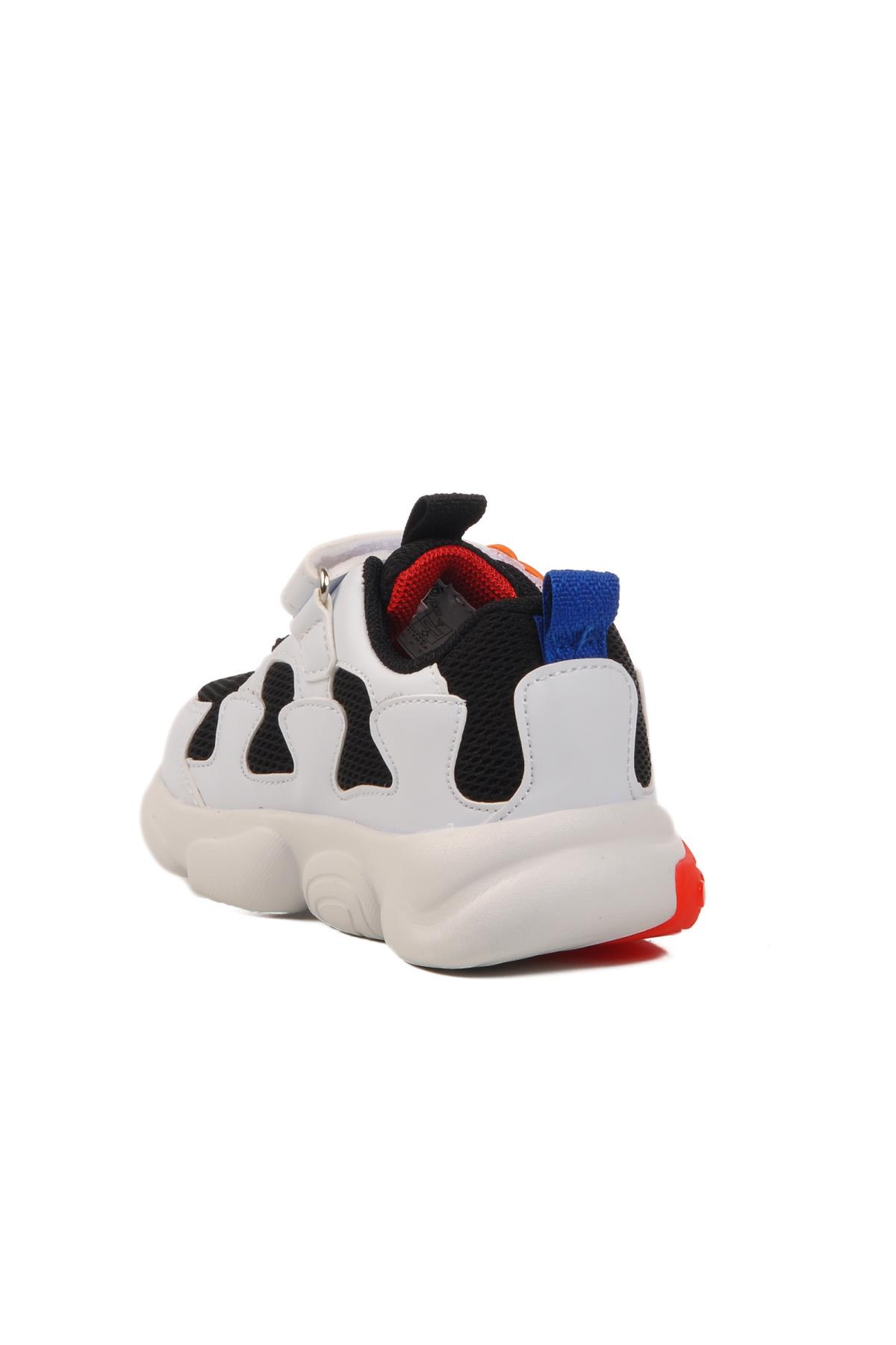 Siyah Cırtlı Fileli Hafif Erkek Çocuk Spor Ayakkabı 1914 B - Görsel 5