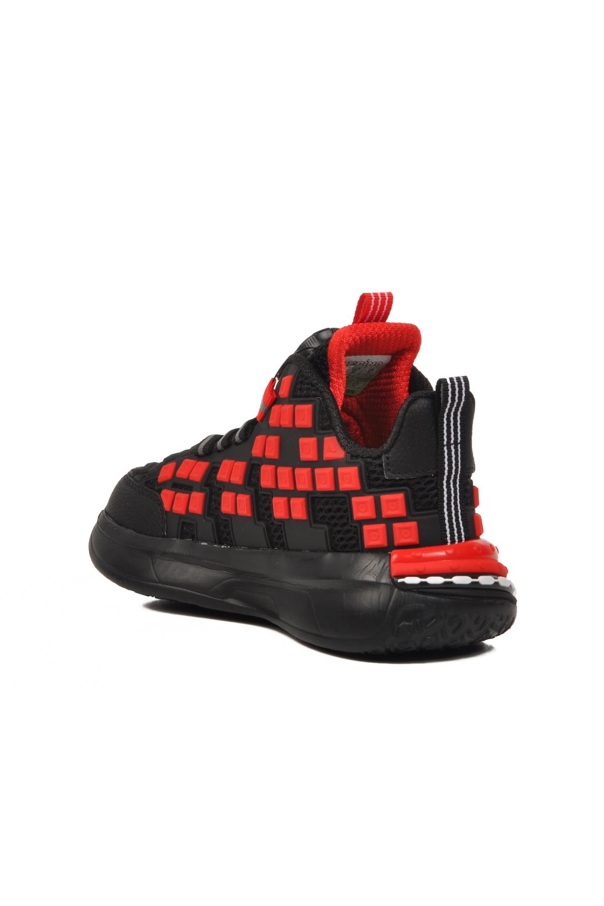 Kırmızı Akıllı Bağcıklı Bilek Boy Çocuk Sneaker 1974 F - Görsel 5