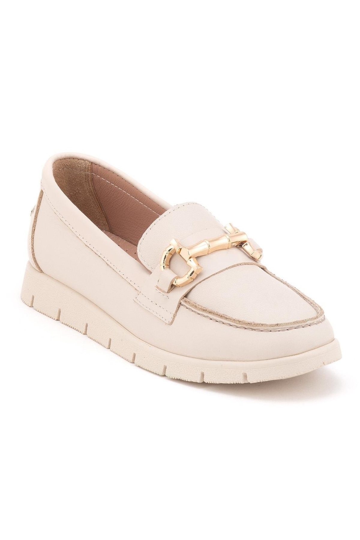 Agev Hakiki Deri Ortopedik Kadın Casual Babet Ayakkabı - Görsel 5