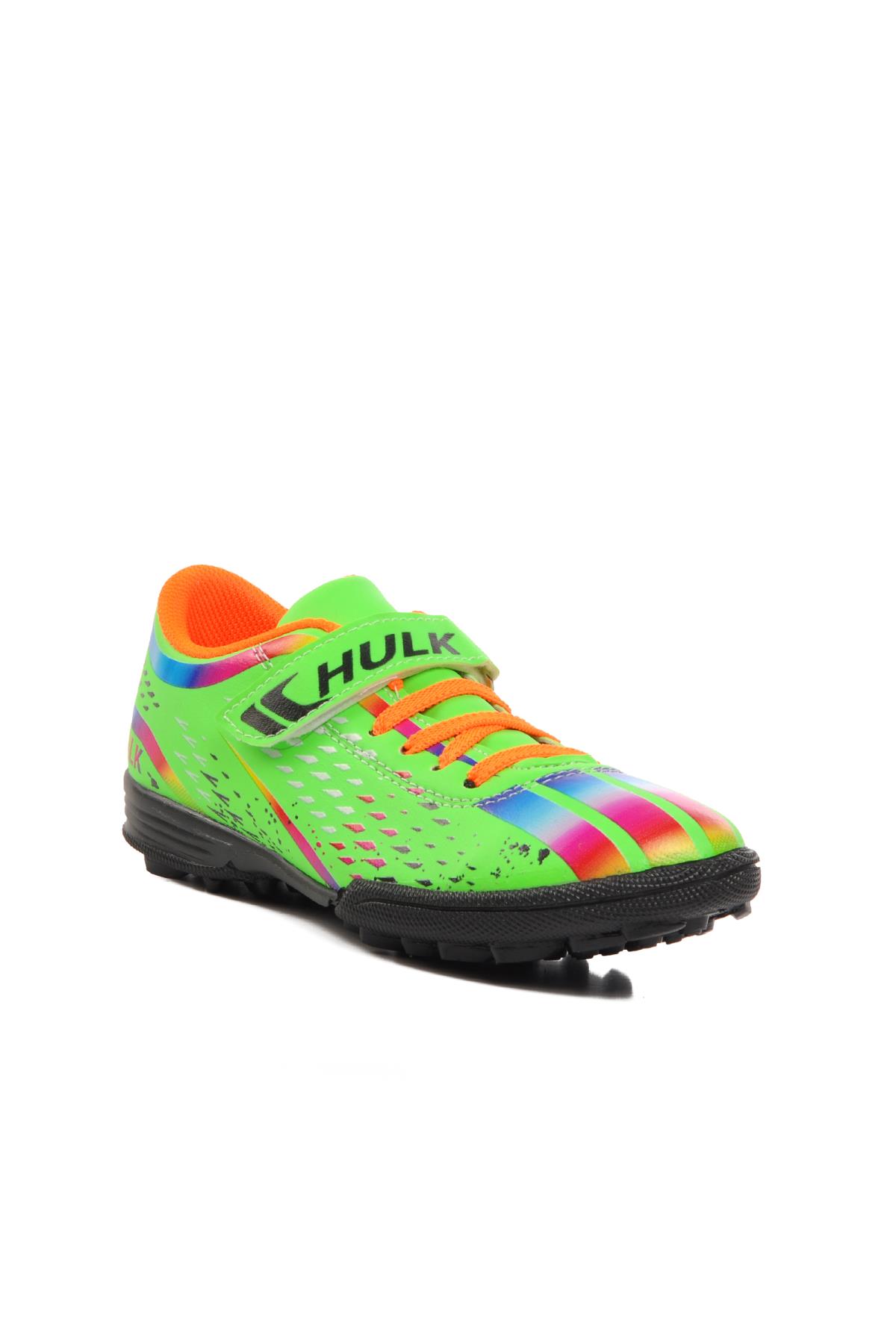 Hulk 129-F Yeşil-Siyah Çocuk Halı Saha Ayakkabısı - Görsel 2