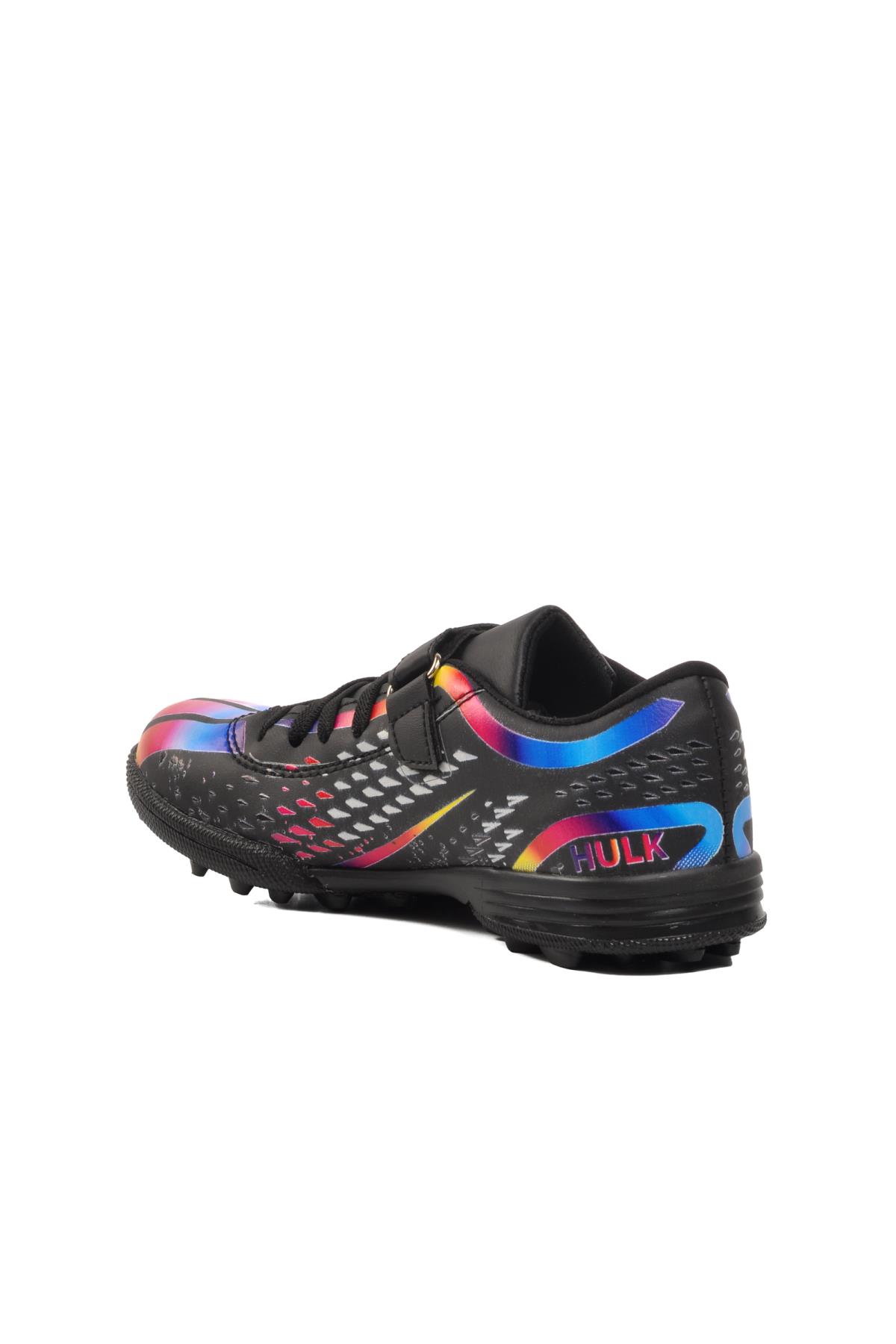 Hulk 129-F Siyah Çocuk Halı Saha Ayakkabısı - Görsel 5