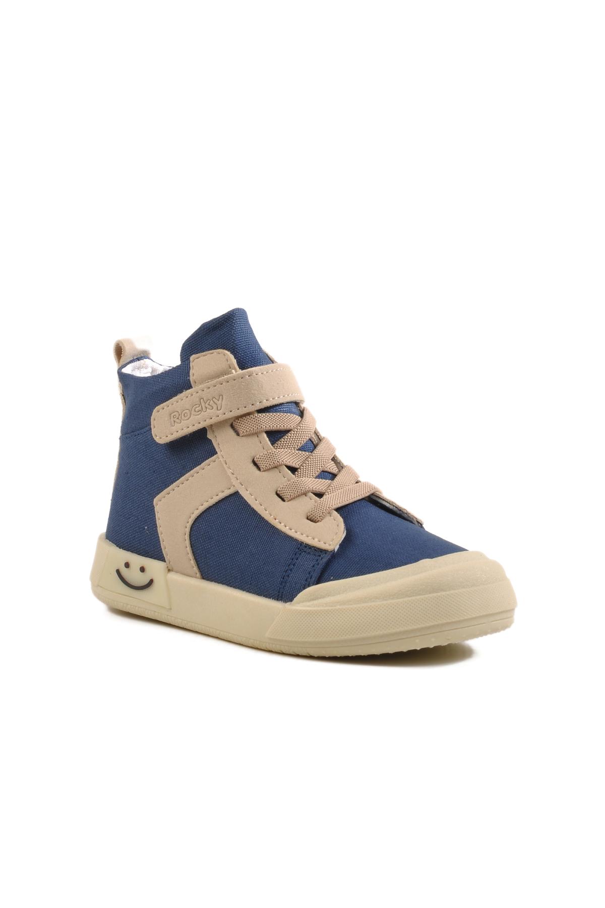 Siyah Tekstil Çocuk Hi Sneaker Rocky 7465 P - Görsel 4