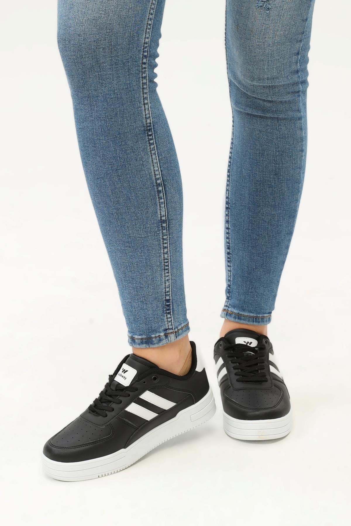 Sandy Siyah-Beyaz Unisex Sneaker - Görsel 4