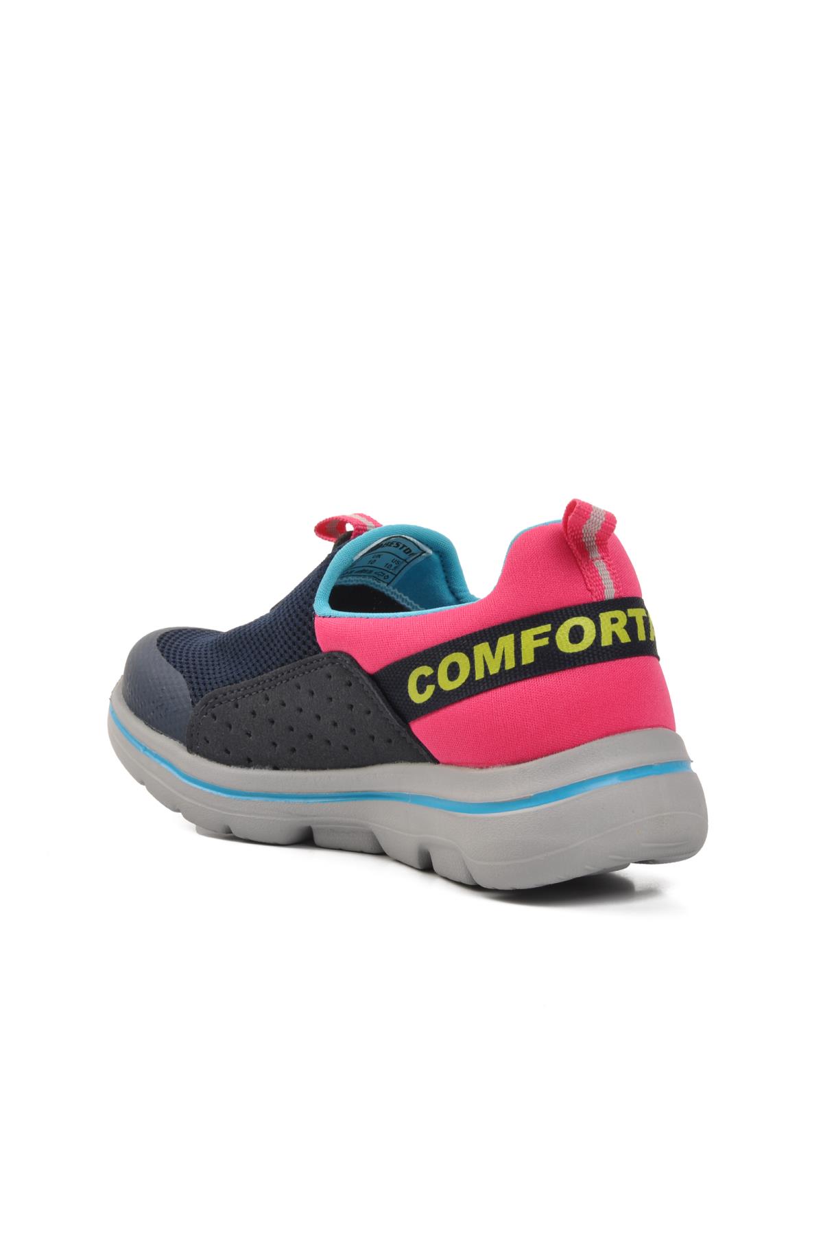 BST-B82-P Lacivert-Fuşya Çocuk Spor Ayakkabı - Görsel 5