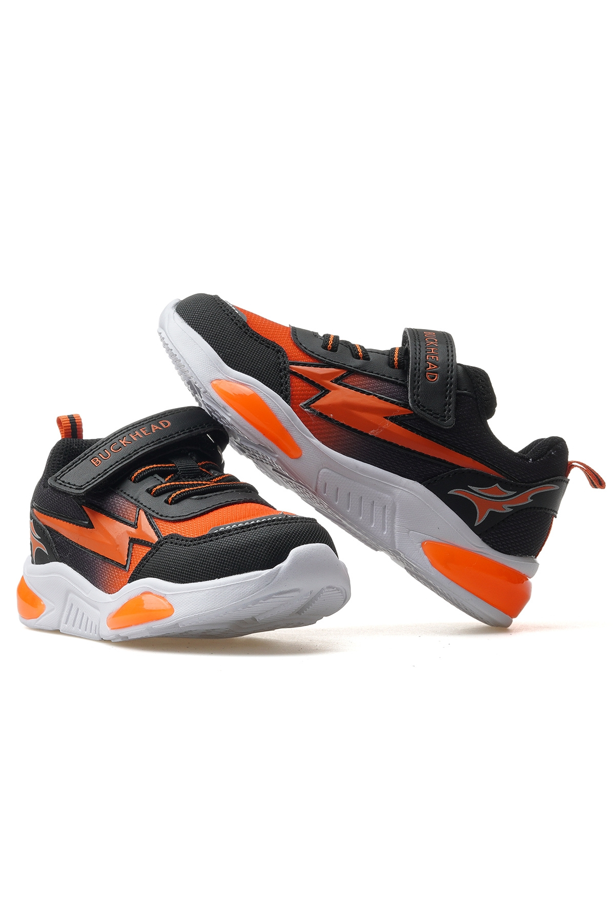 Erkek Çocuk Işıklı Sneaker Ayakkabı 25y Buck3022 F Siyah/turuncu - Görsel 7