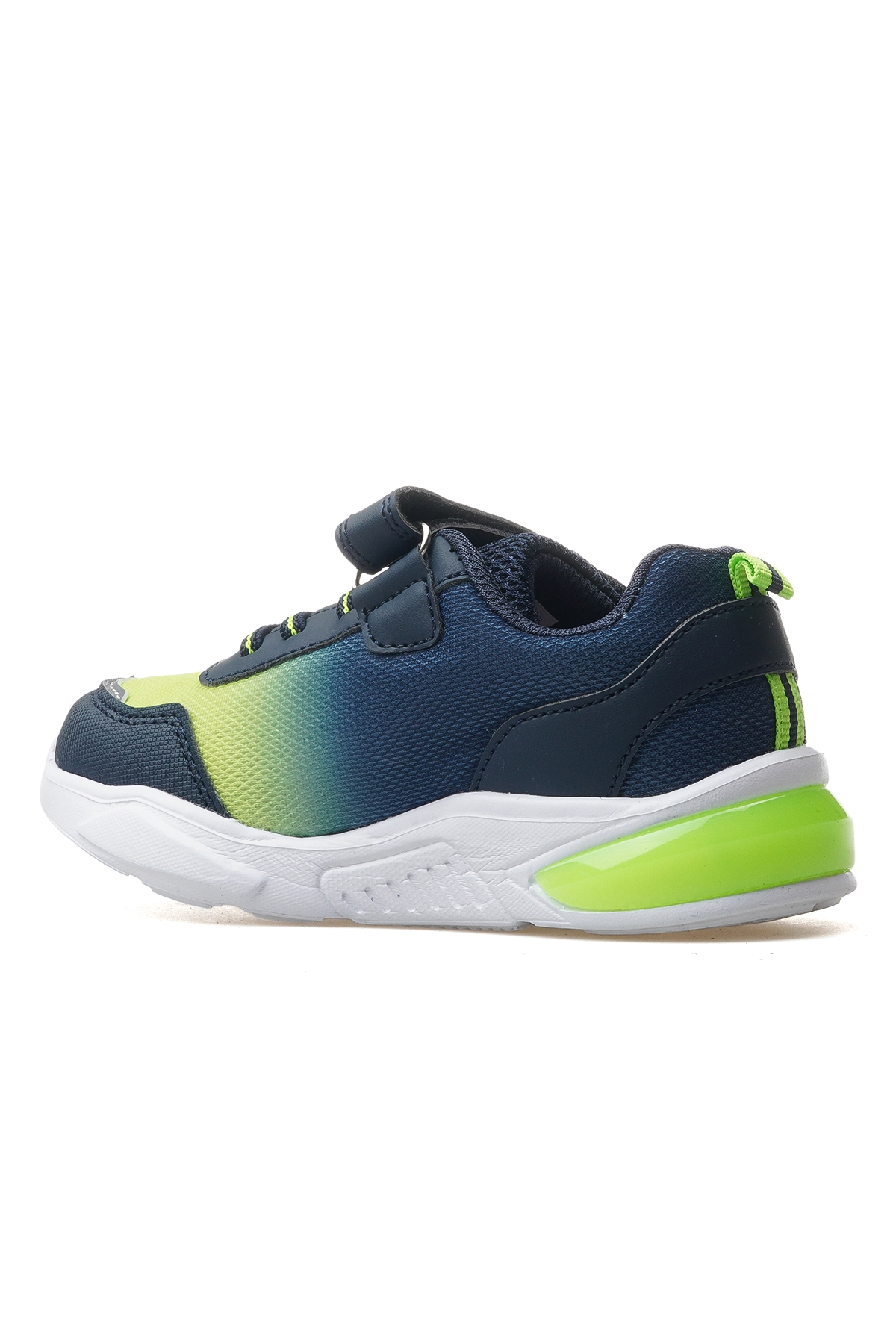 Erkek Çocuk Işıklı Sneaker Ayakkabı 25y Buck3022 F Lacivert Yeşil - Görsel 4