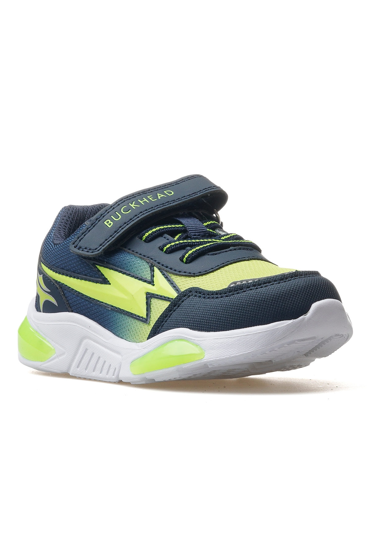 Erkek Çocuk Işıklı Sneaker Ayakkabı 25y Buck3022 F Lacivert Yeşil - Görsel 5