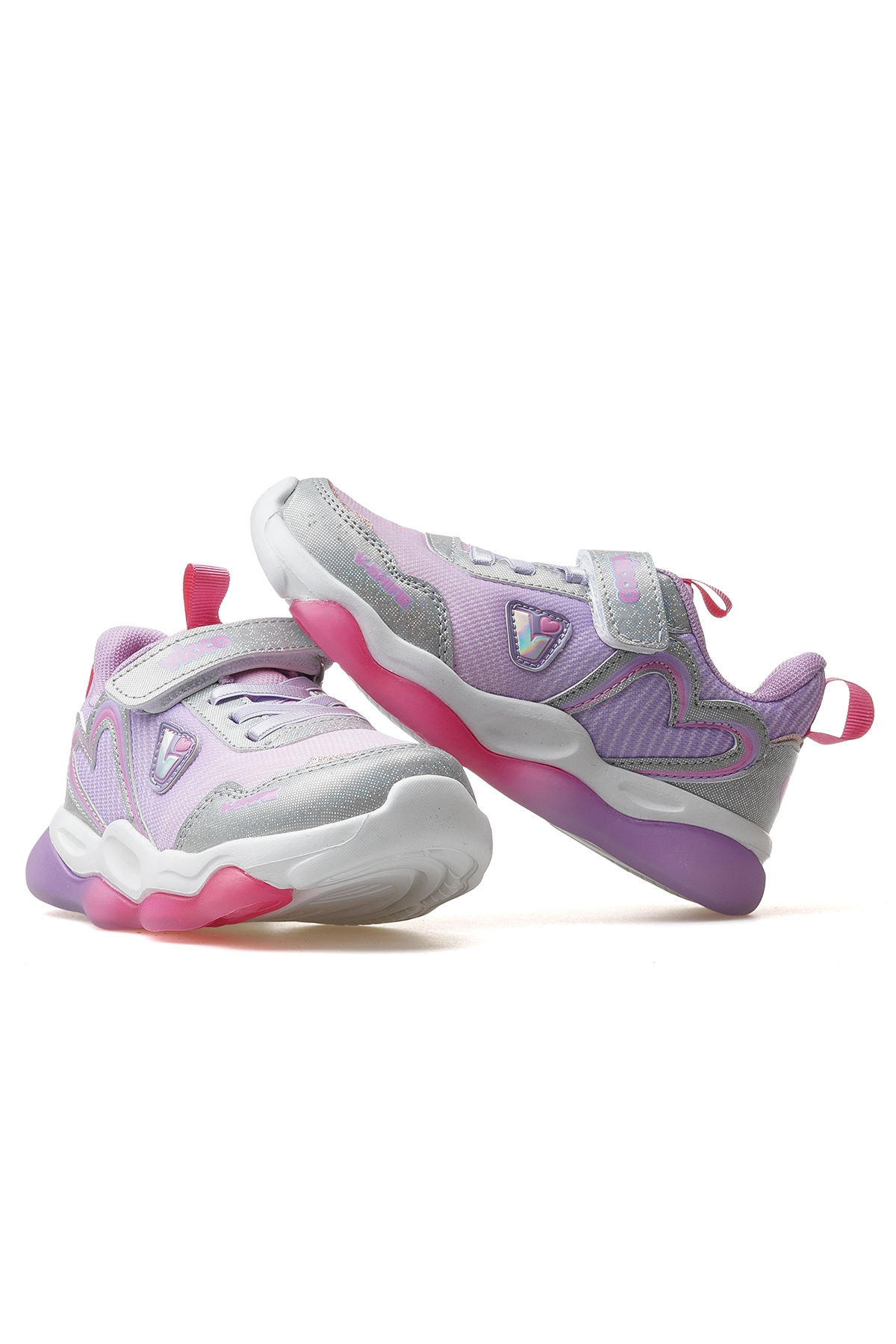 Heart Kız Çocuk Işıklı Hafif Sneaker Spor Ayakkabı 25y 346.215 Pk Lila - Görsel 7