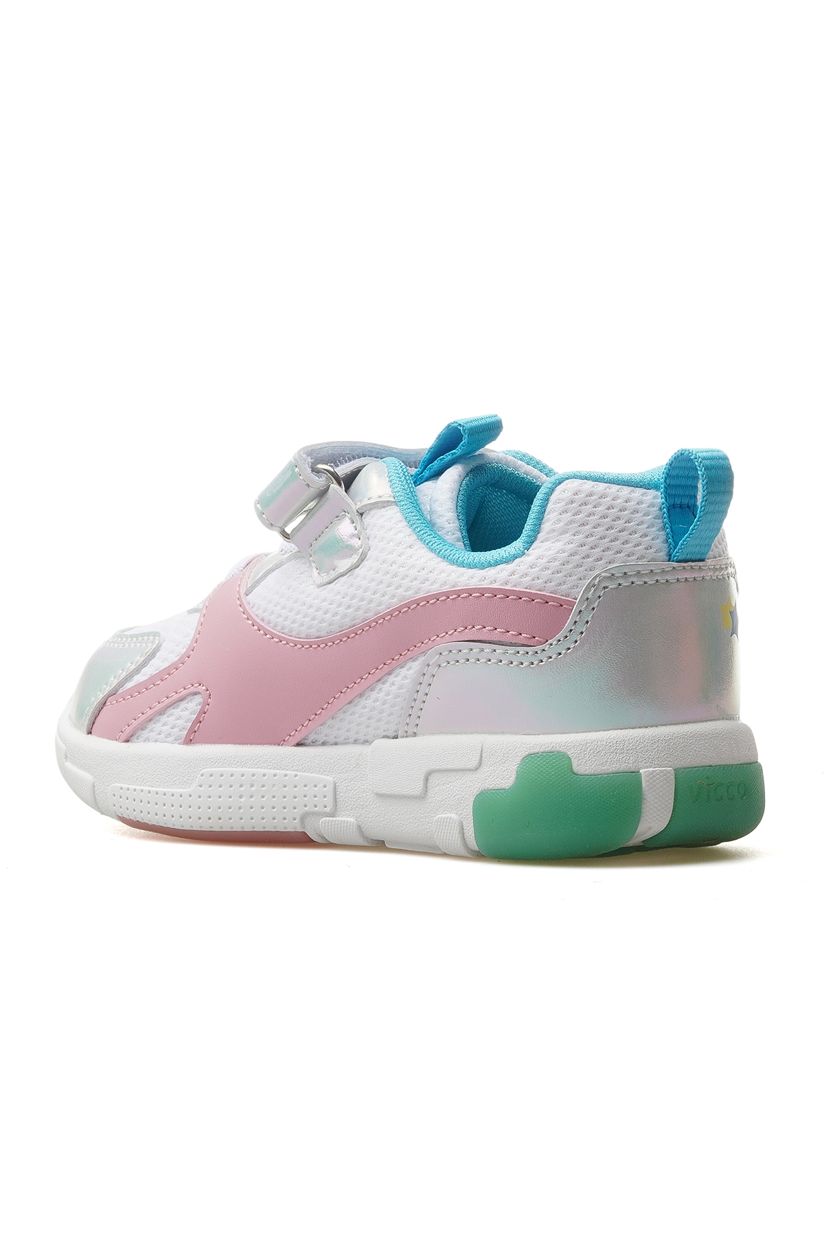 Queen Kız Çocuk Işıklı Hafif Sneaker Spor Ayakkabı 25y 346.180 Pk Beyaz - Görsel 4