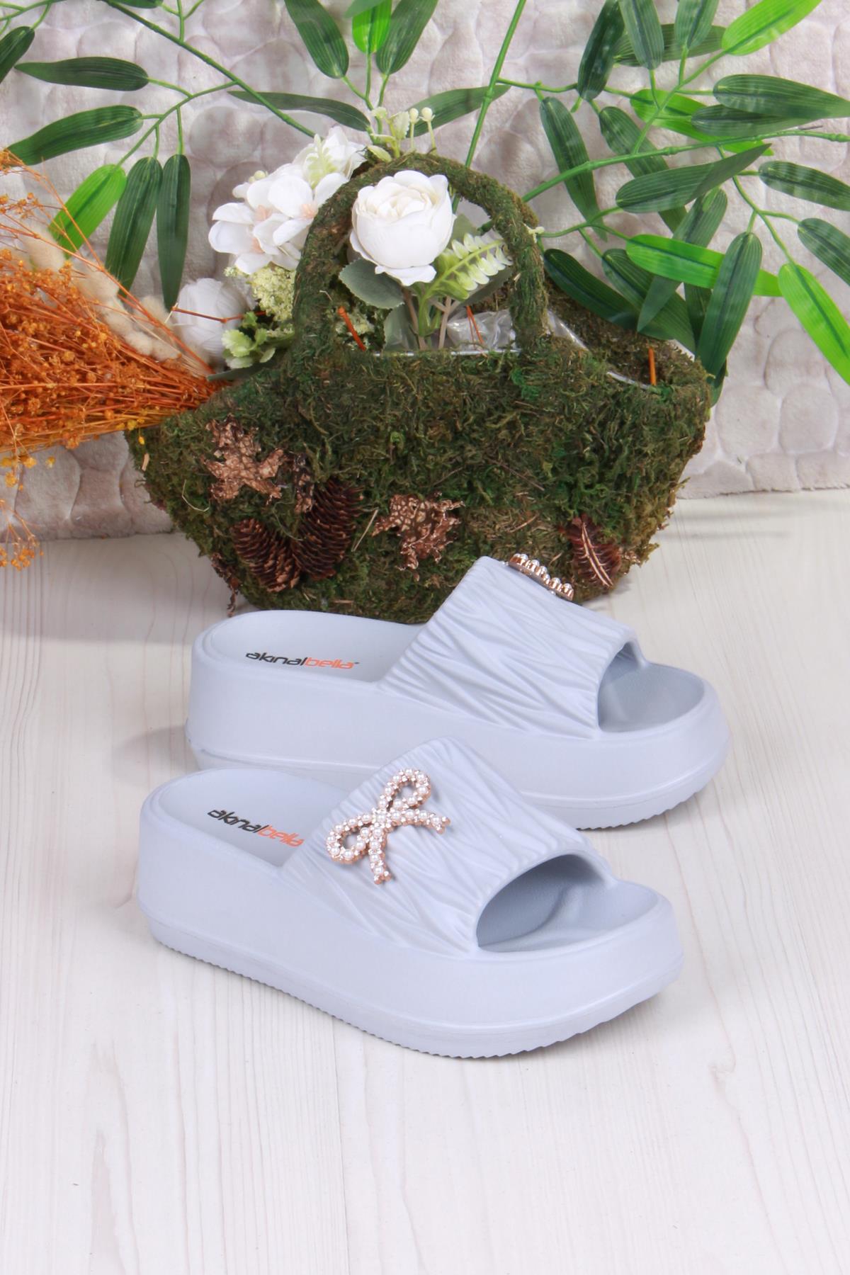 E462 Günlük Plaj Deniz Havuz Terliği Hafif Rahat Esnek Kadın Terlik - Görsel 4