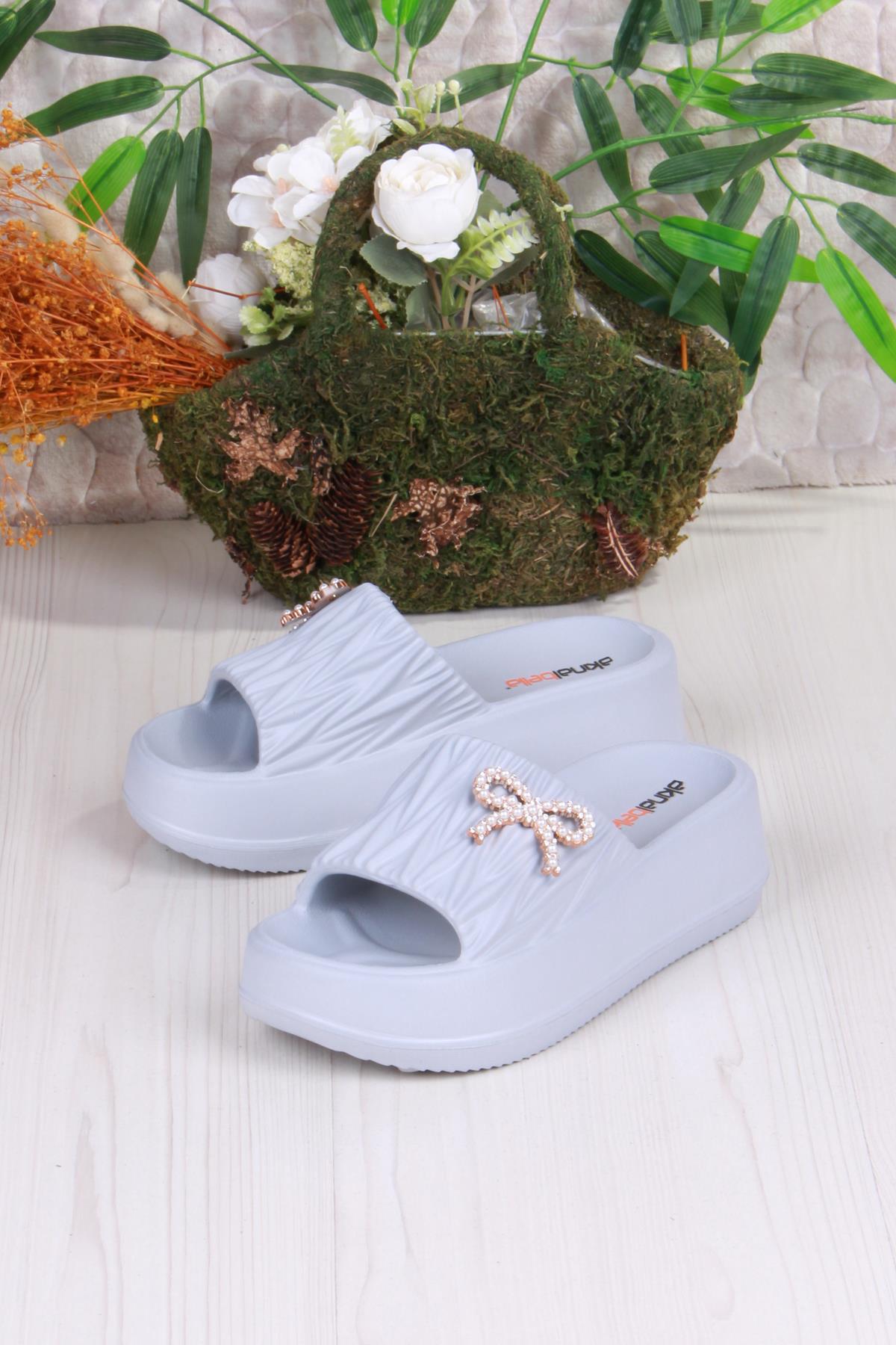 E462 Günlük Plaj Deniz Havuz Terliği Hafif Rahat Esnek Kadın Terlik - Görsel 5