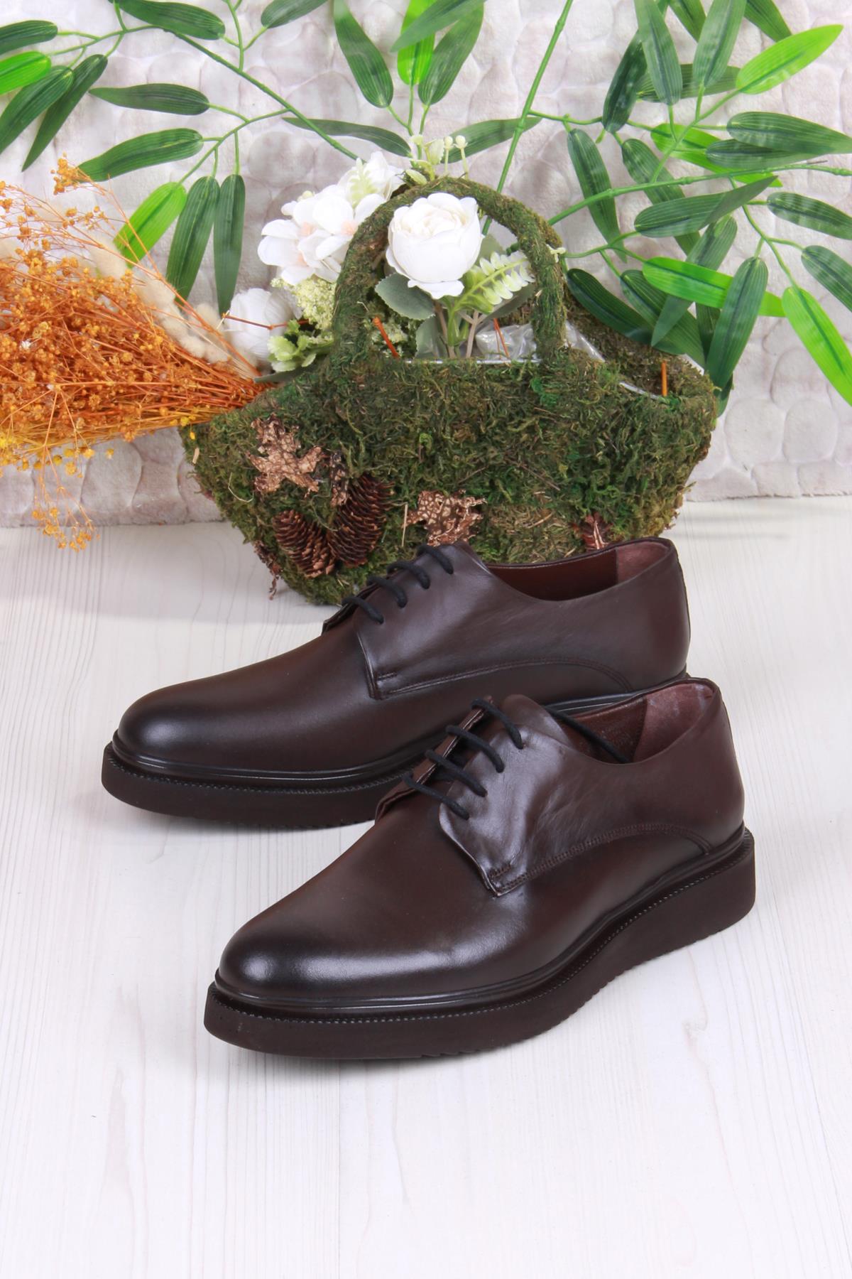 42247 Cilt Hafif Rahat İç Ve Dış Hakiki Deri Erkek Ayakkabı - Görsel 4