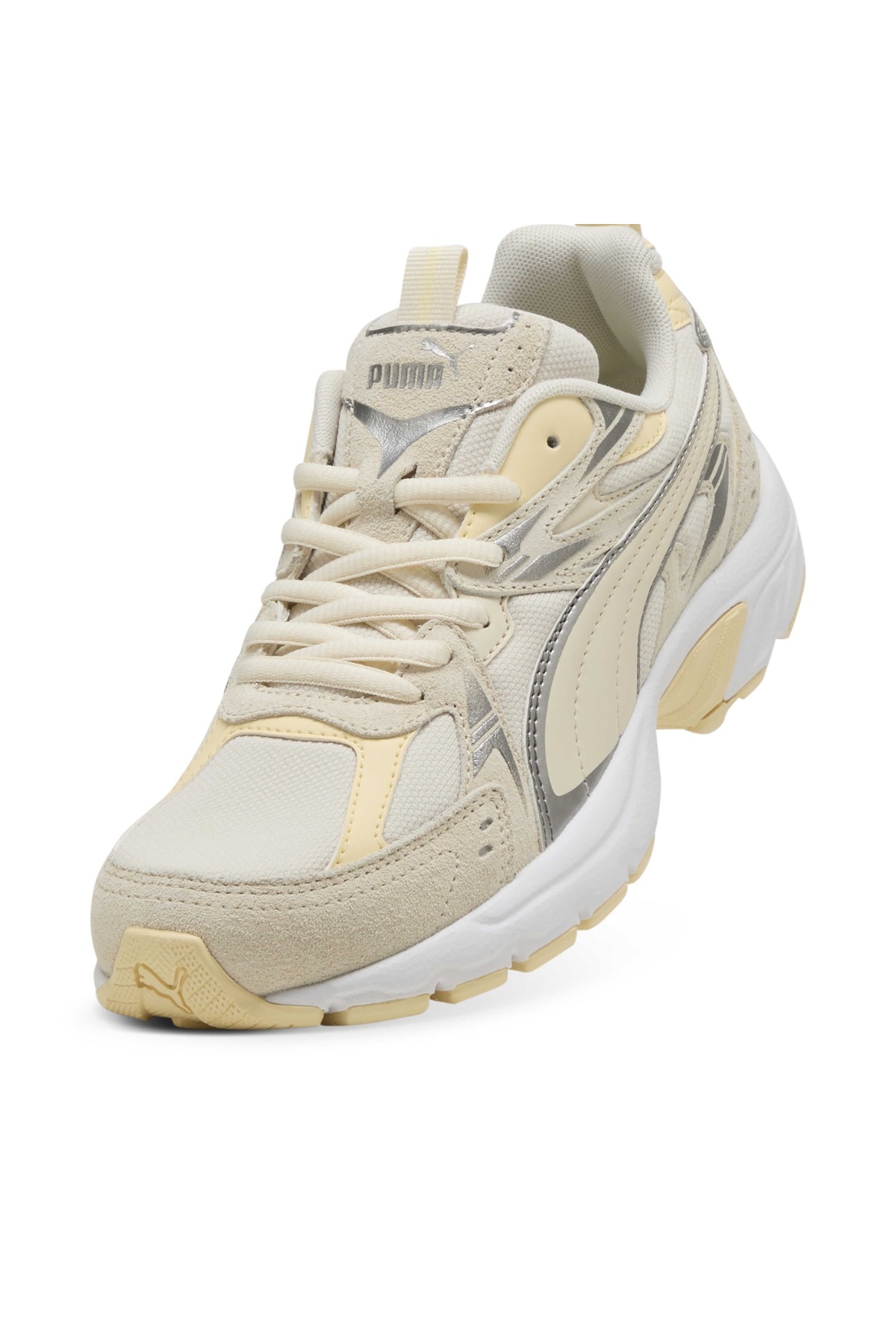 Milenio Tech Suede Unisex Bej Spor Ayakkabı - Görsel 4