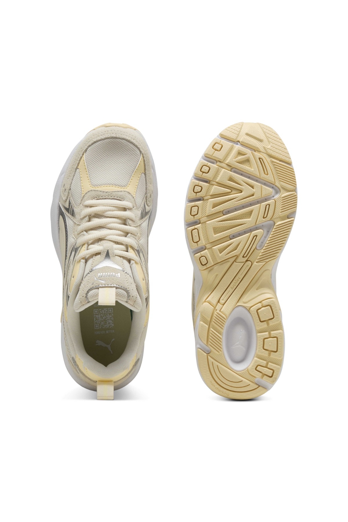 Milenio Tech Suede Unisex Bej Spor Ayakkabı - Görsel 6