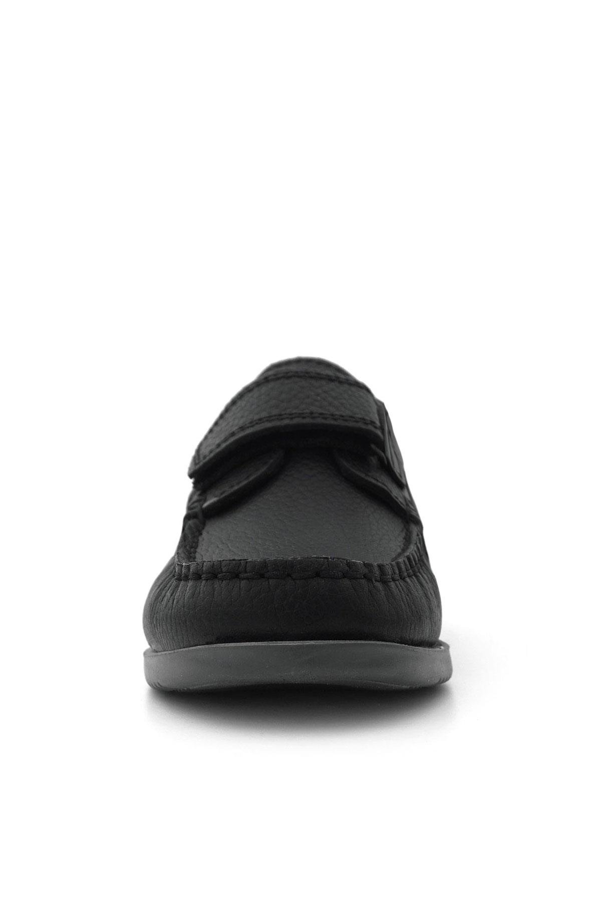 Simurg Hakiki Deri Siyah Erkek Çocuk Ayakkabı - Görsel 5