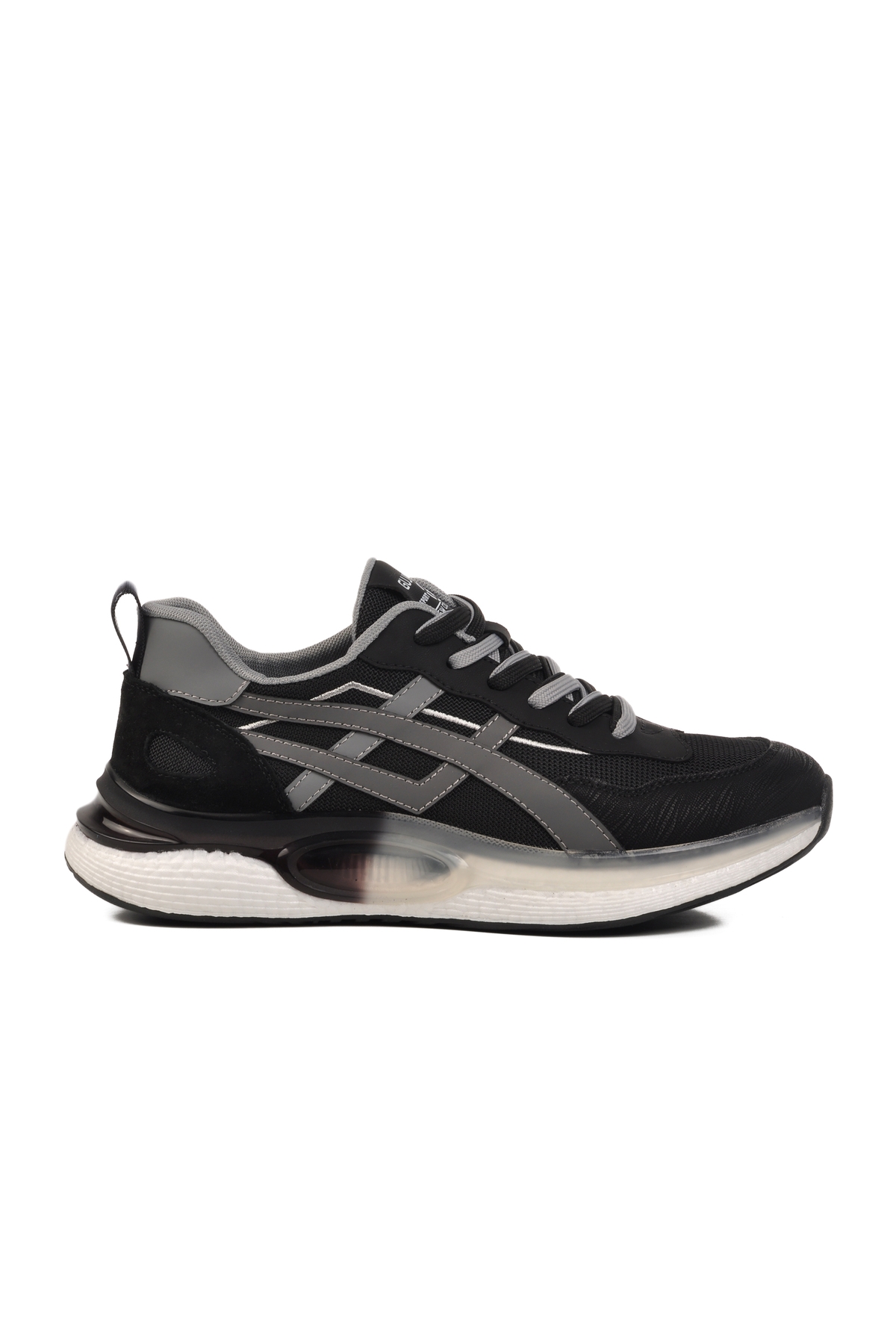 Siyah Fileli Hava Alabilen Erkek Spor Ayakkabı 25Y563 M - Görsel 2