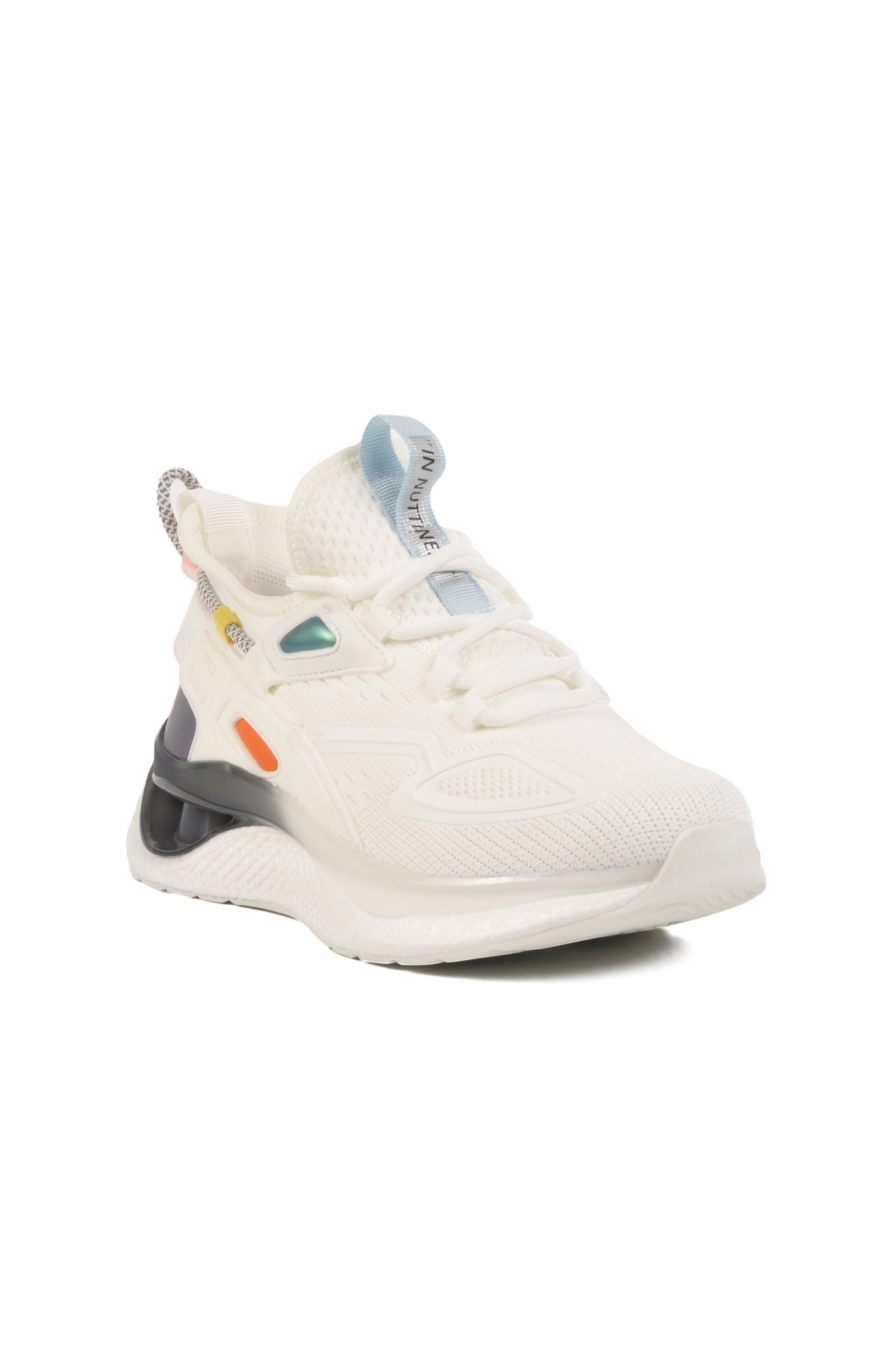 Beyaz Anorak Hafif Esnek Hava Alabilen Erkek Spor Ayakkabı 25Y508 M - Görsel 4