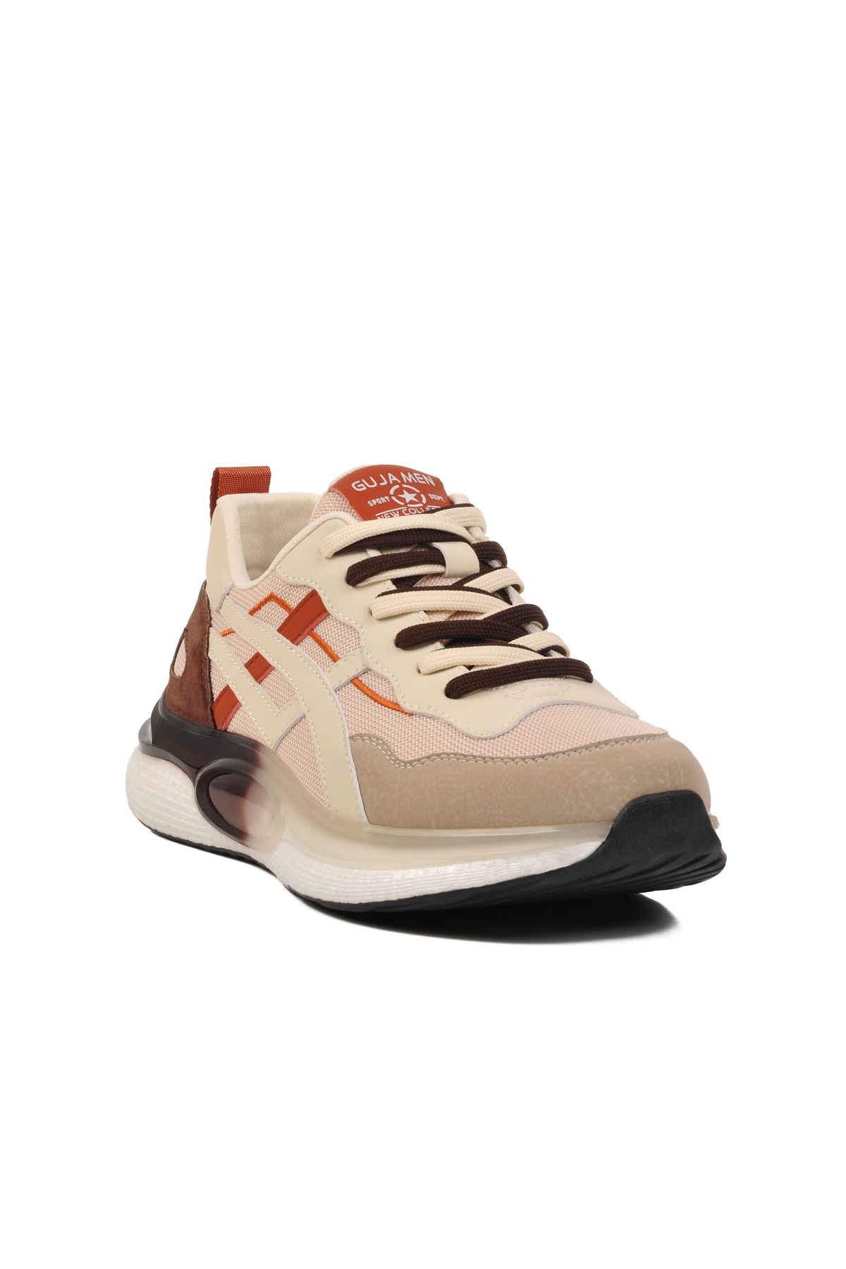 Bej Fileli Hava Alabilen Erkek Spor Ayakkabı 25Y563 M - Görsel 4