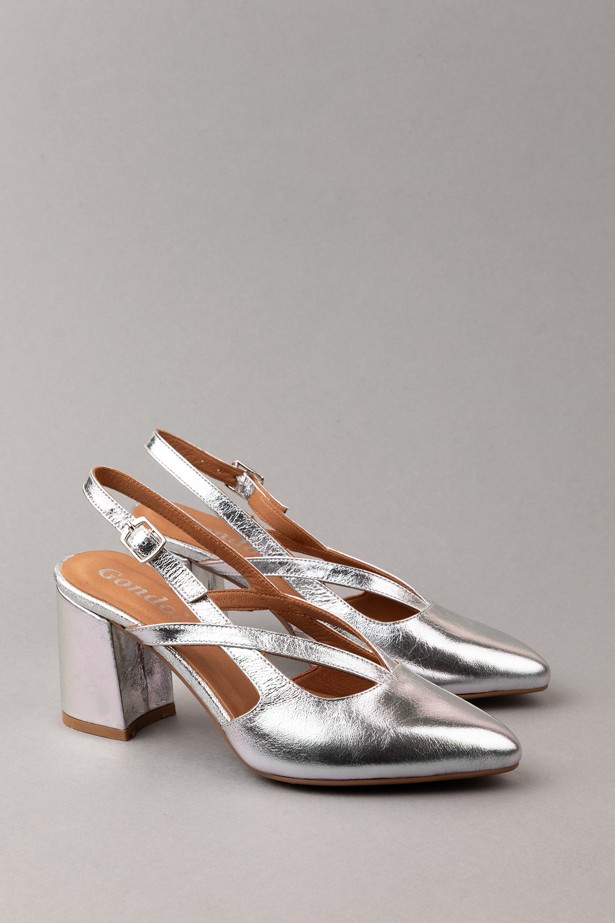 Gondol Kadın Hakiki Deri Şık Kalın Topkulu Ayakkabı anl.3361 - Görsel 2