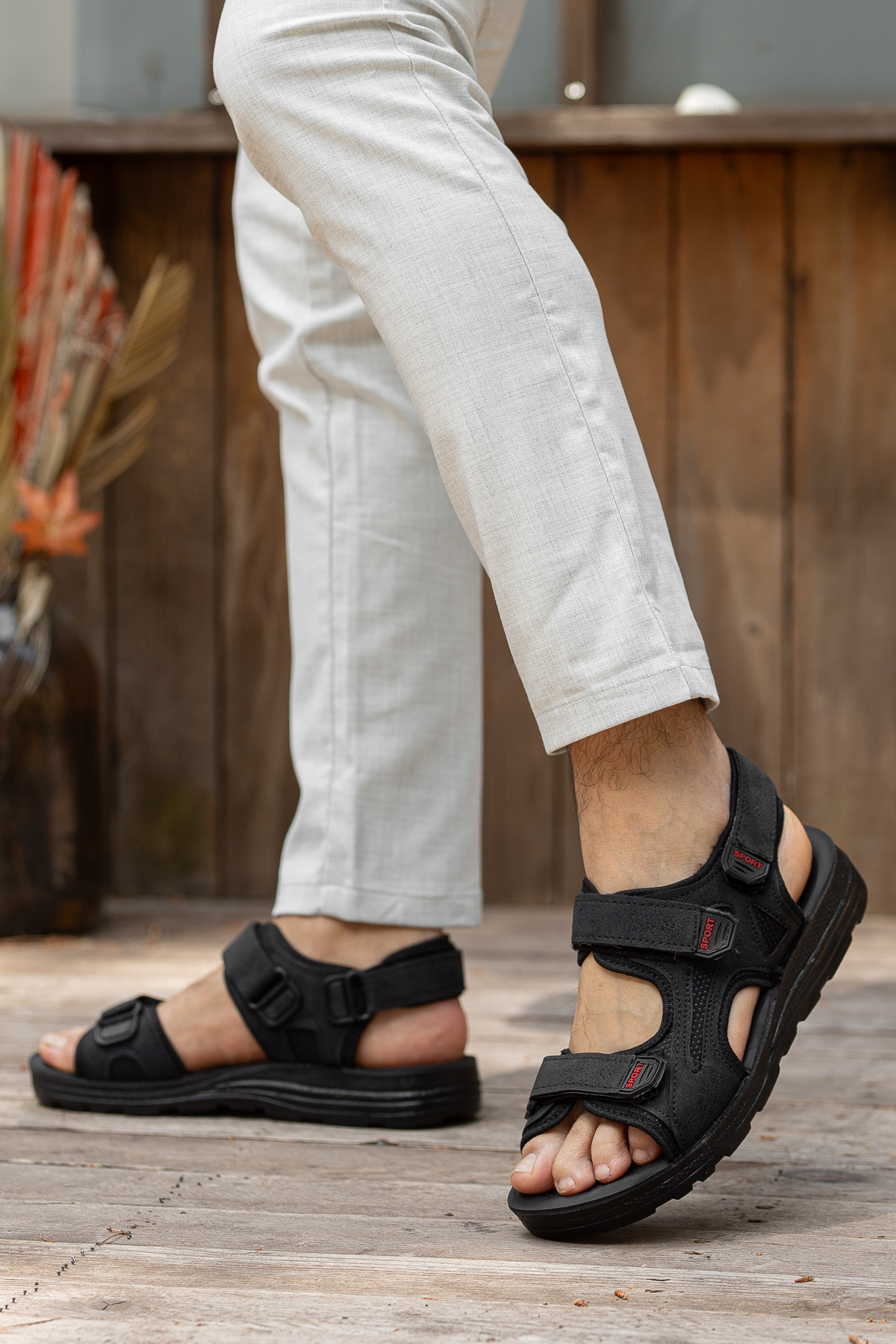 D2026 Günlük Ortopedik Confort Erkek Sandalet - Görsel 2