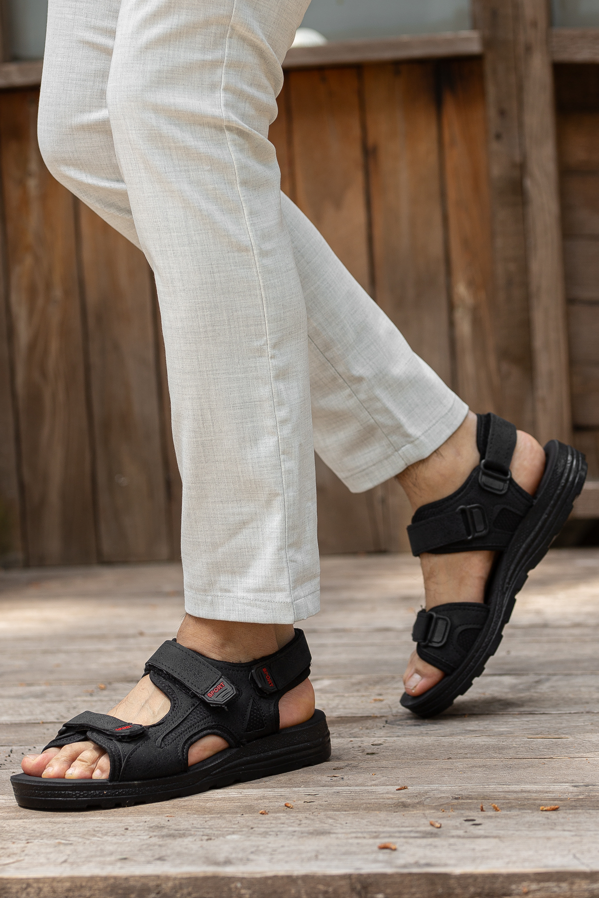 D2026 Günlük Ortopedik Confort Erkek Sandalet - Görsel 3