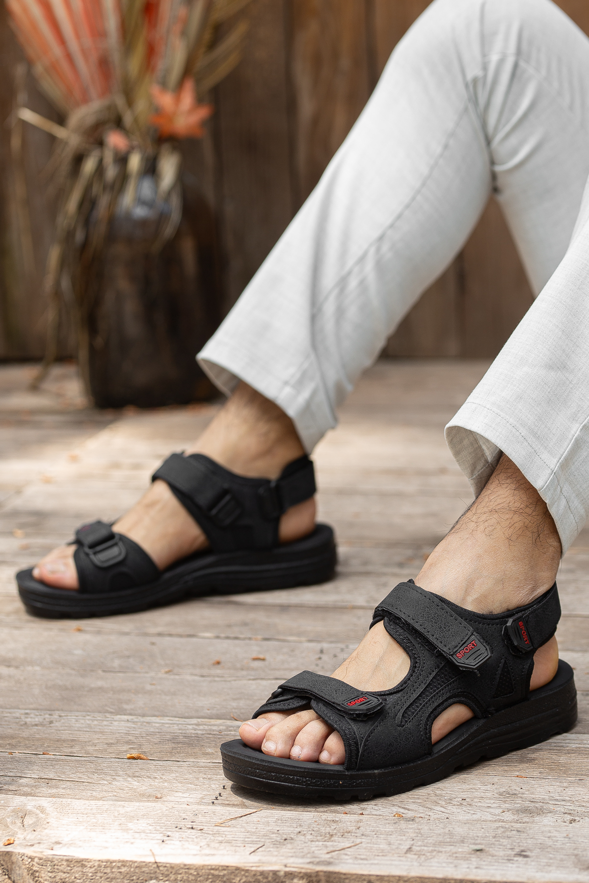 D2026 Günlük Ortopedik Confort Erkek Sandalet - Görsel 4
