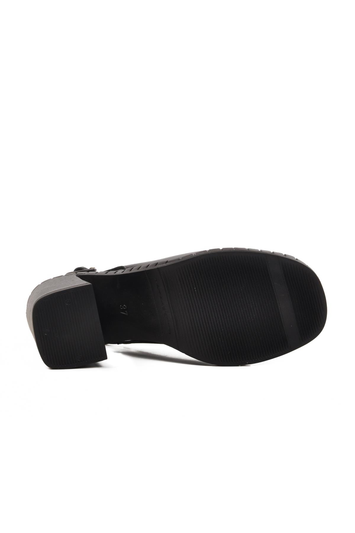 Siyah Kadın Topuklu Sandalet 2511902Y Z - Görsel 6