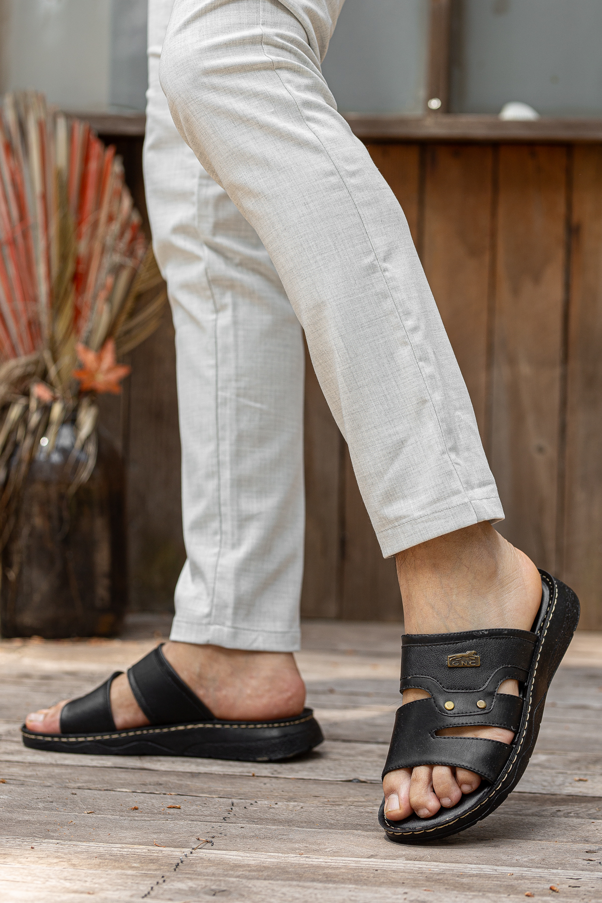 GNC Günlük Ortopedik Erkek Terlik - Görsel 4