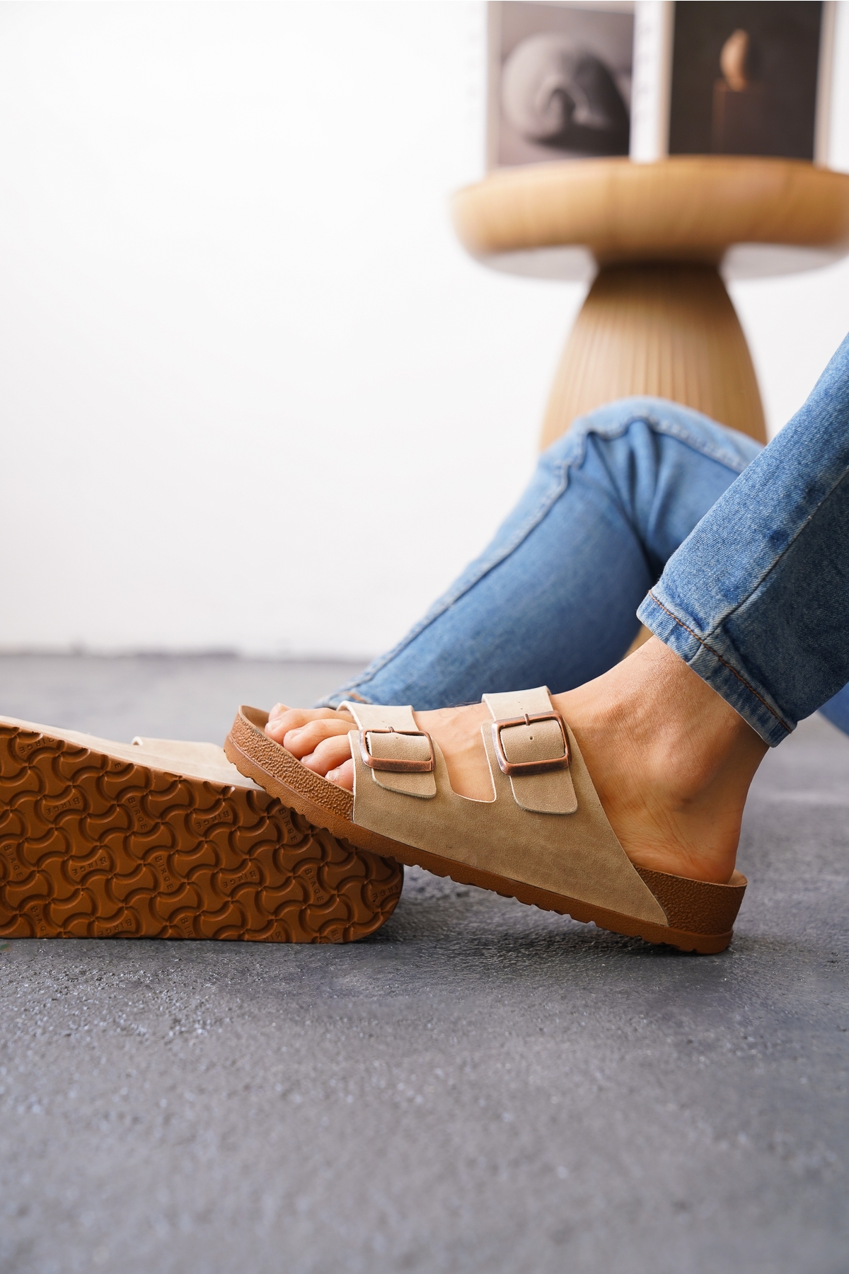 Arizona Günlük Ortopedik Unisex Çift Tokalı Terlik - Görsel 5