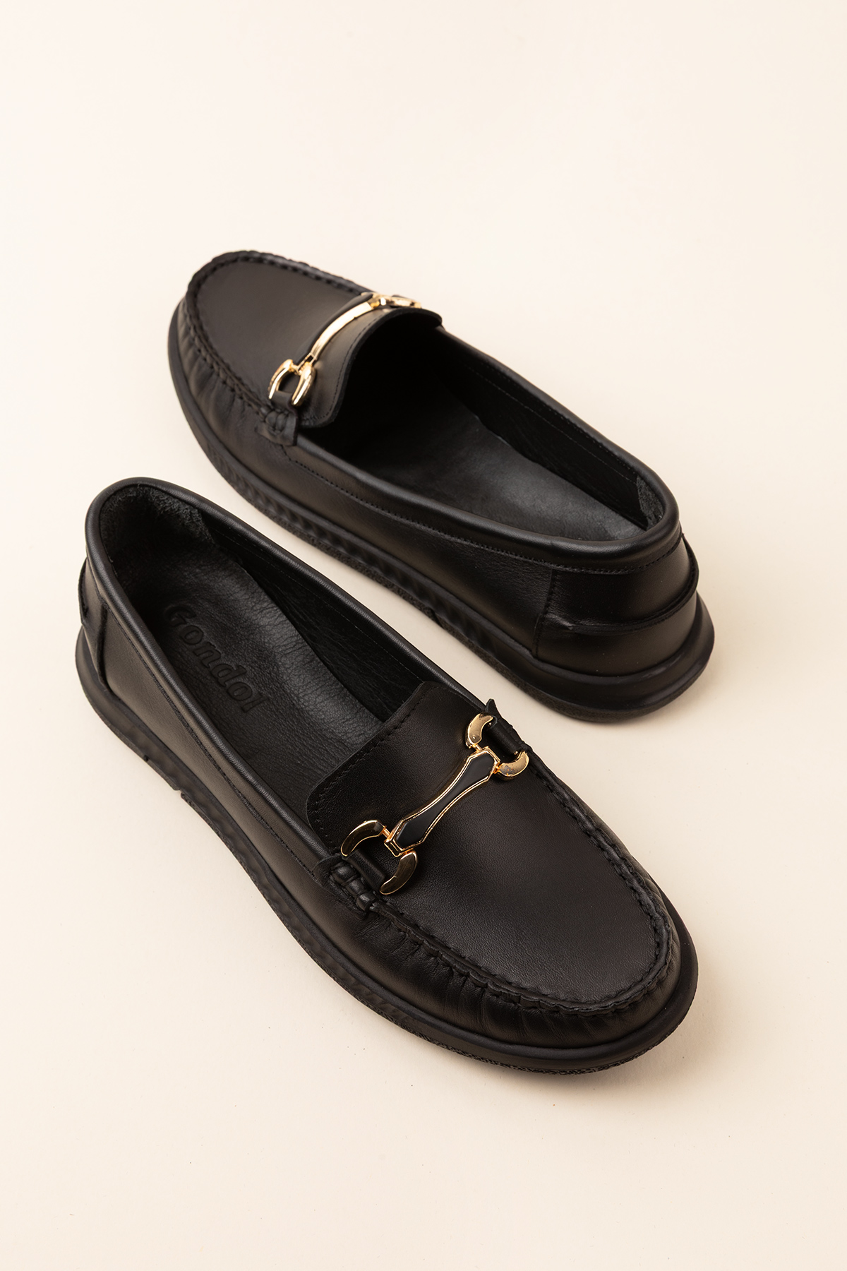 Gondol Kadın Hakiki Deri Günlük Rahat Klasik Ayakkabı hl.24103 - Görsel 3