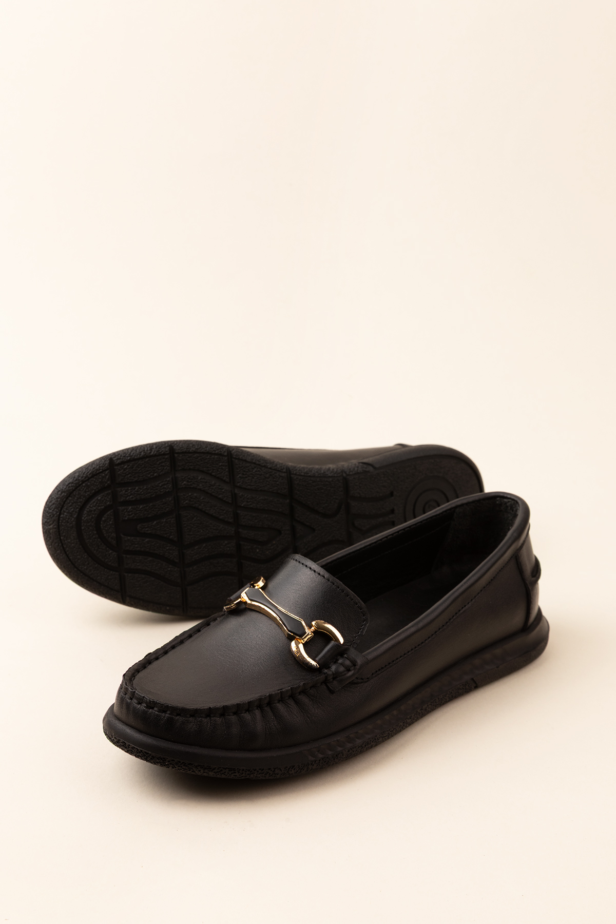 Gondol Kadın Hakiki Deri Günlük Rahat Klasik Ayakkabı hl.24103 - Görsel 5