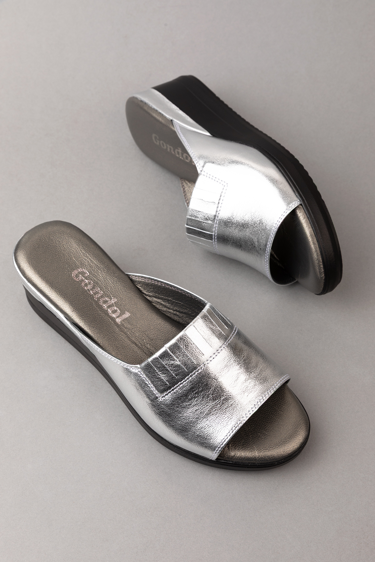 Gondol Hakiki Deri Ev Terliği özl.966 - Görsel 4