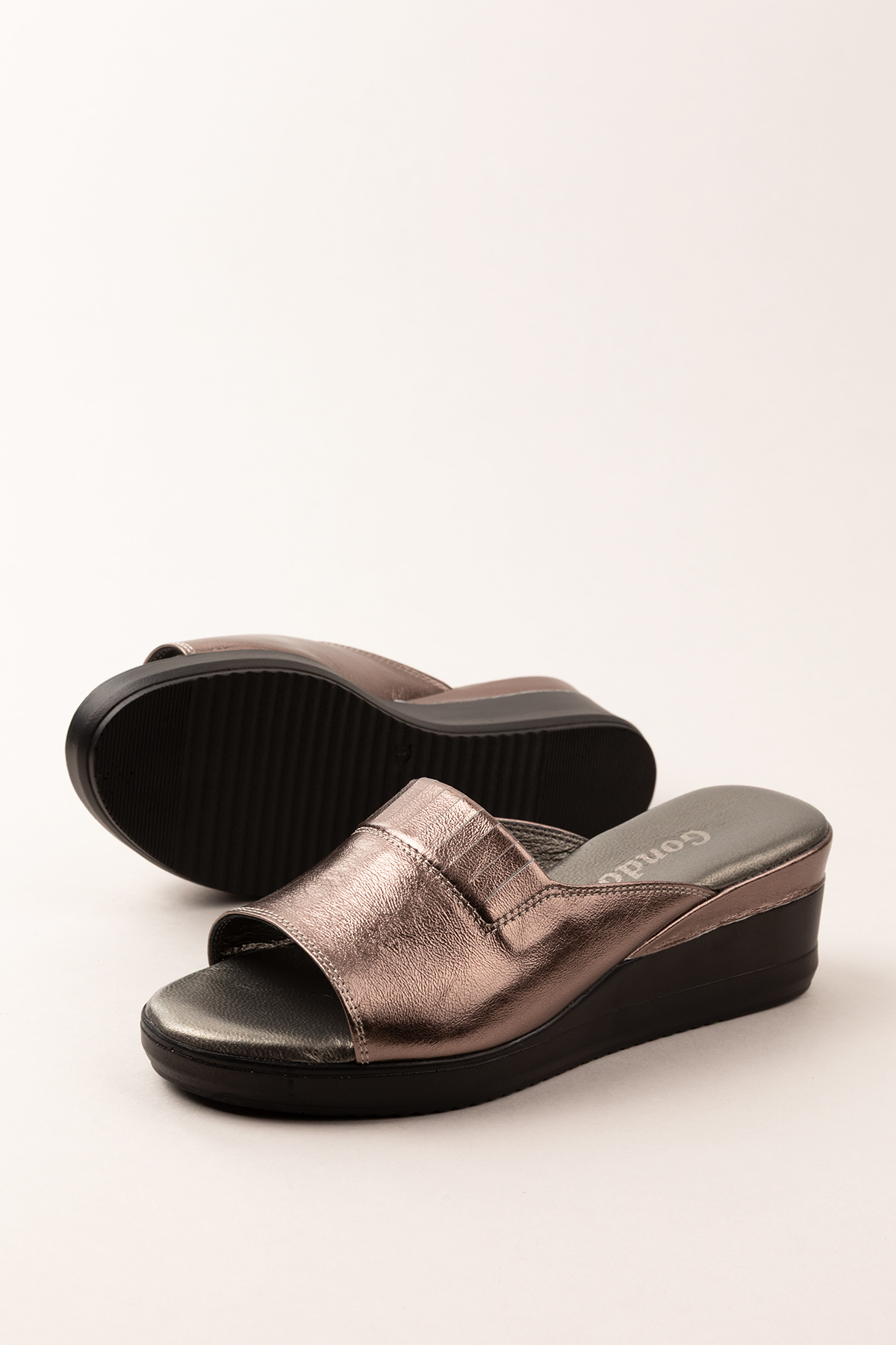 Gondol Hakiki Deri Ev Terliği özl.966 - Görsel 5