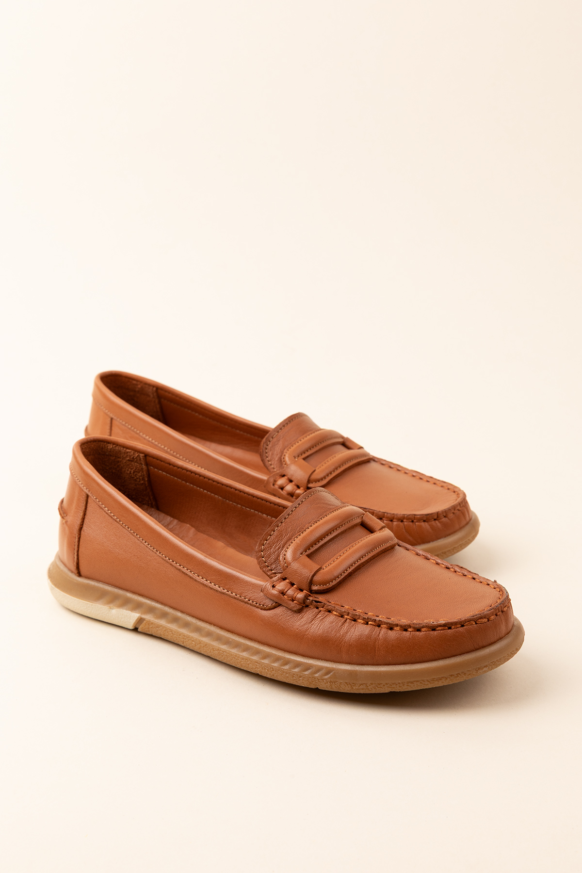 Gondol Kadın Hakiki Deri Günlük Rahat Klasik Ayakkabı hl.24105 - Görsel 2