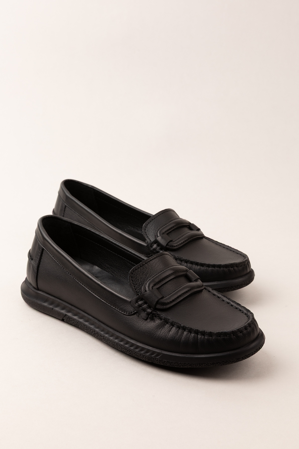 Gondol Kadın Hakiki Deri Günlük Rahat Klasik Ayakkabı hl.24105 - Görsel 2