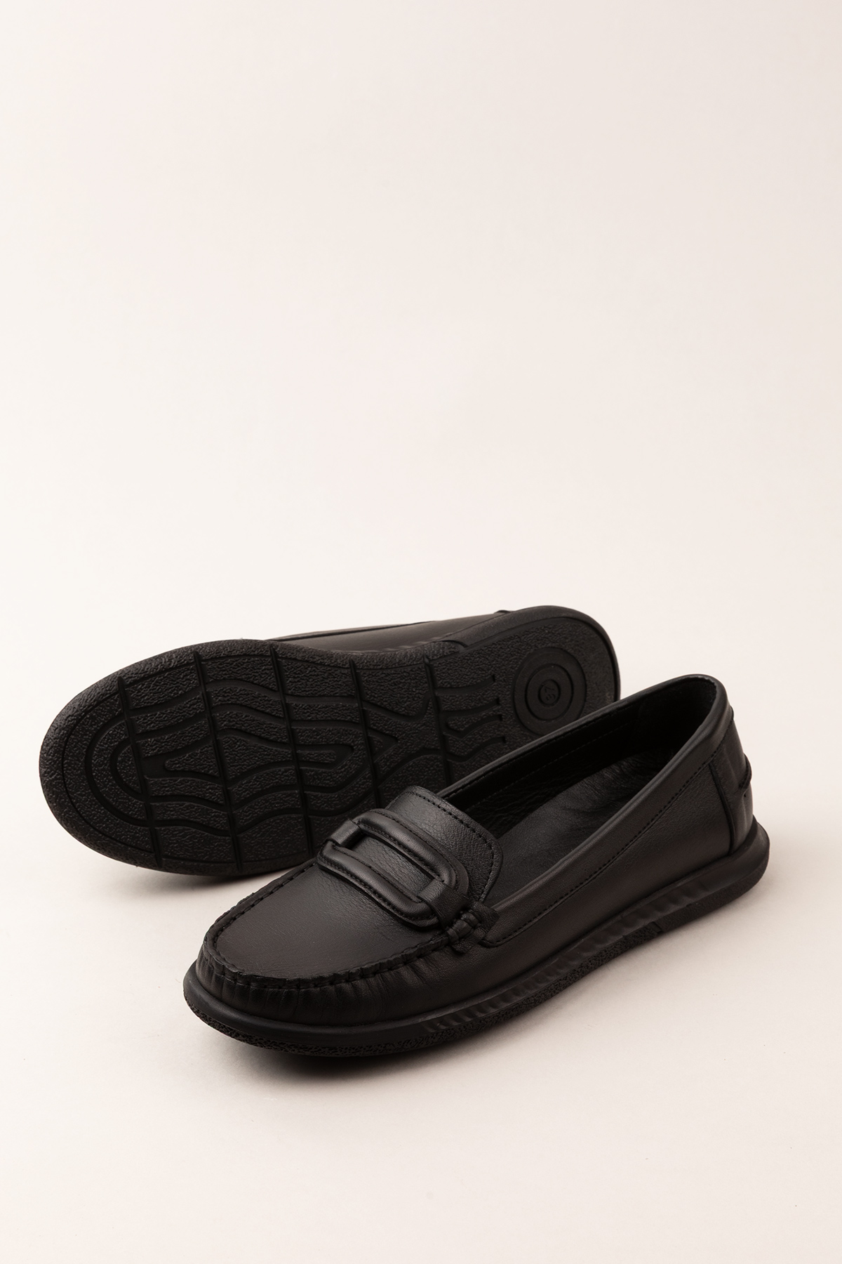 Gondol Kadın Hakiki Deri Günlük Rahat Klasik Ayakkabı hl.24105 - Görsel 5