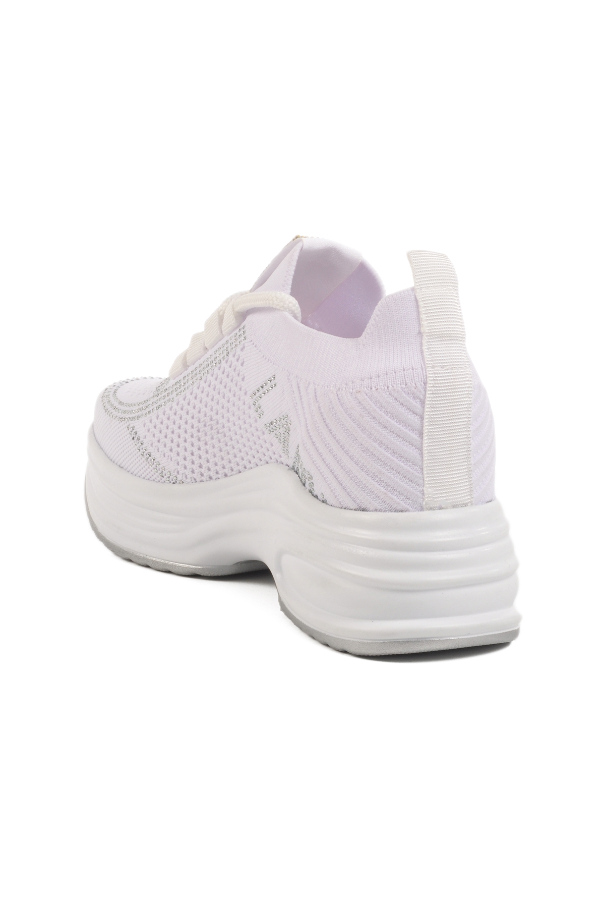 Aspor Beyaz Kalın Taban Kadın Sneaker - Görsel 5