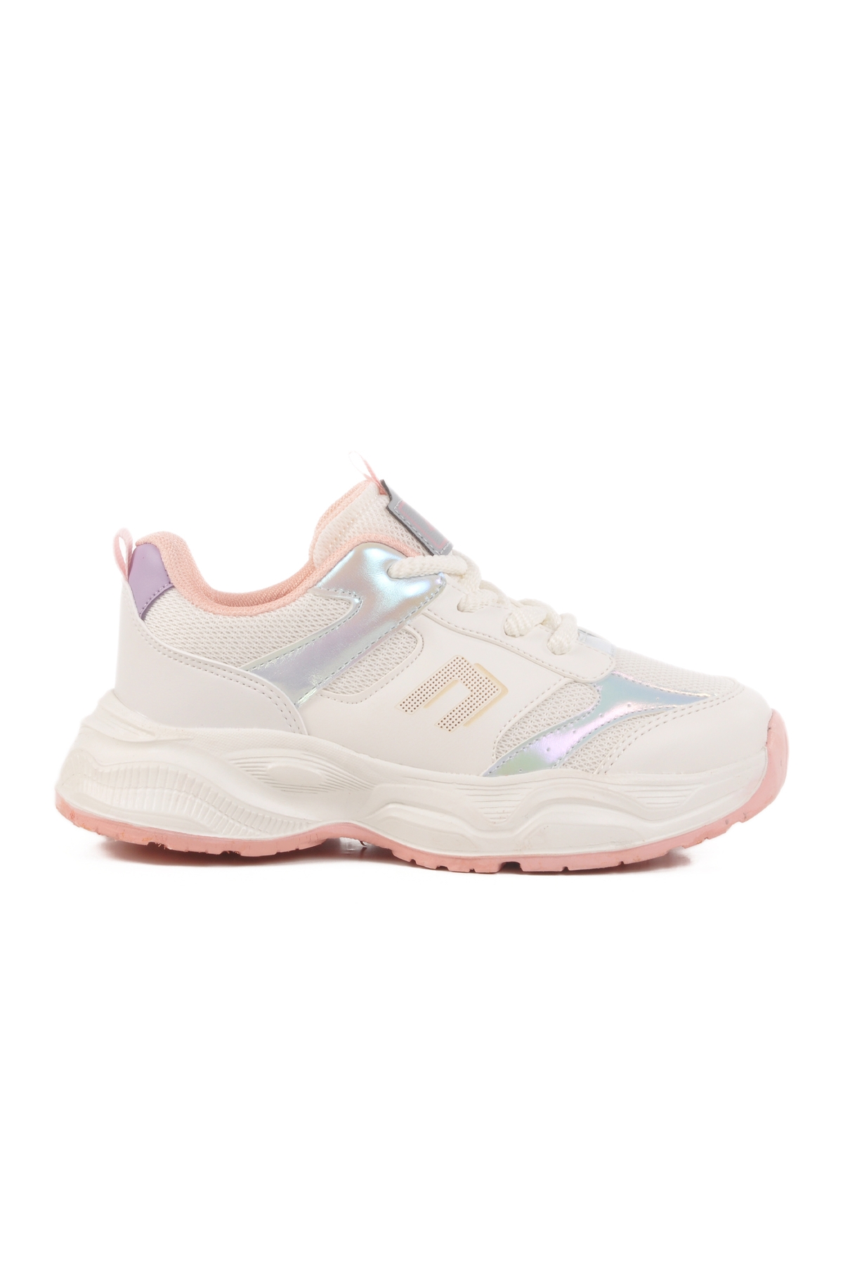 Aspor Beyaz Gümüş Kız Çocuk Spor Ayakkabı - Görsel 2