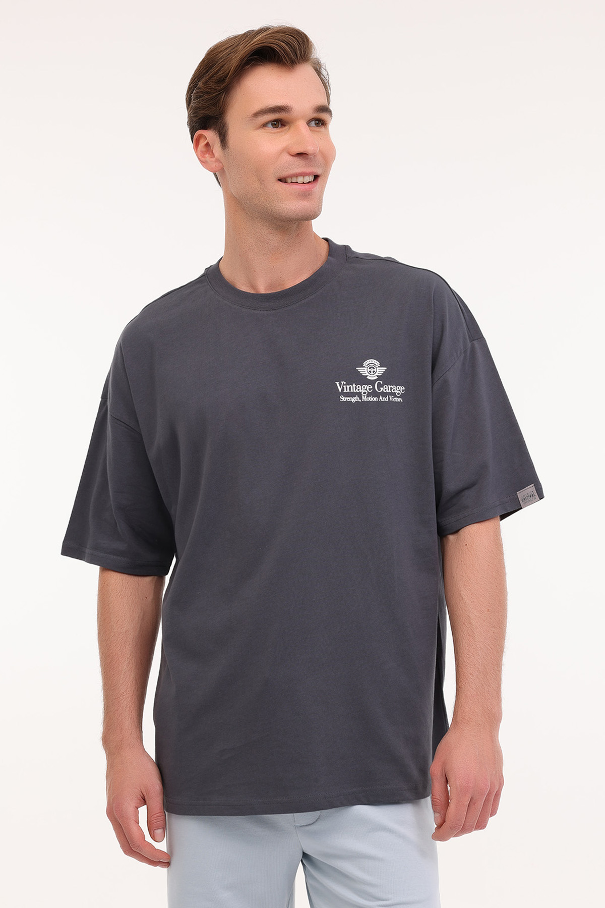 ML ORDMU 11VNTG204 5FX Antrasit Erkek Kısa Kol T-Shirt Fiyatları