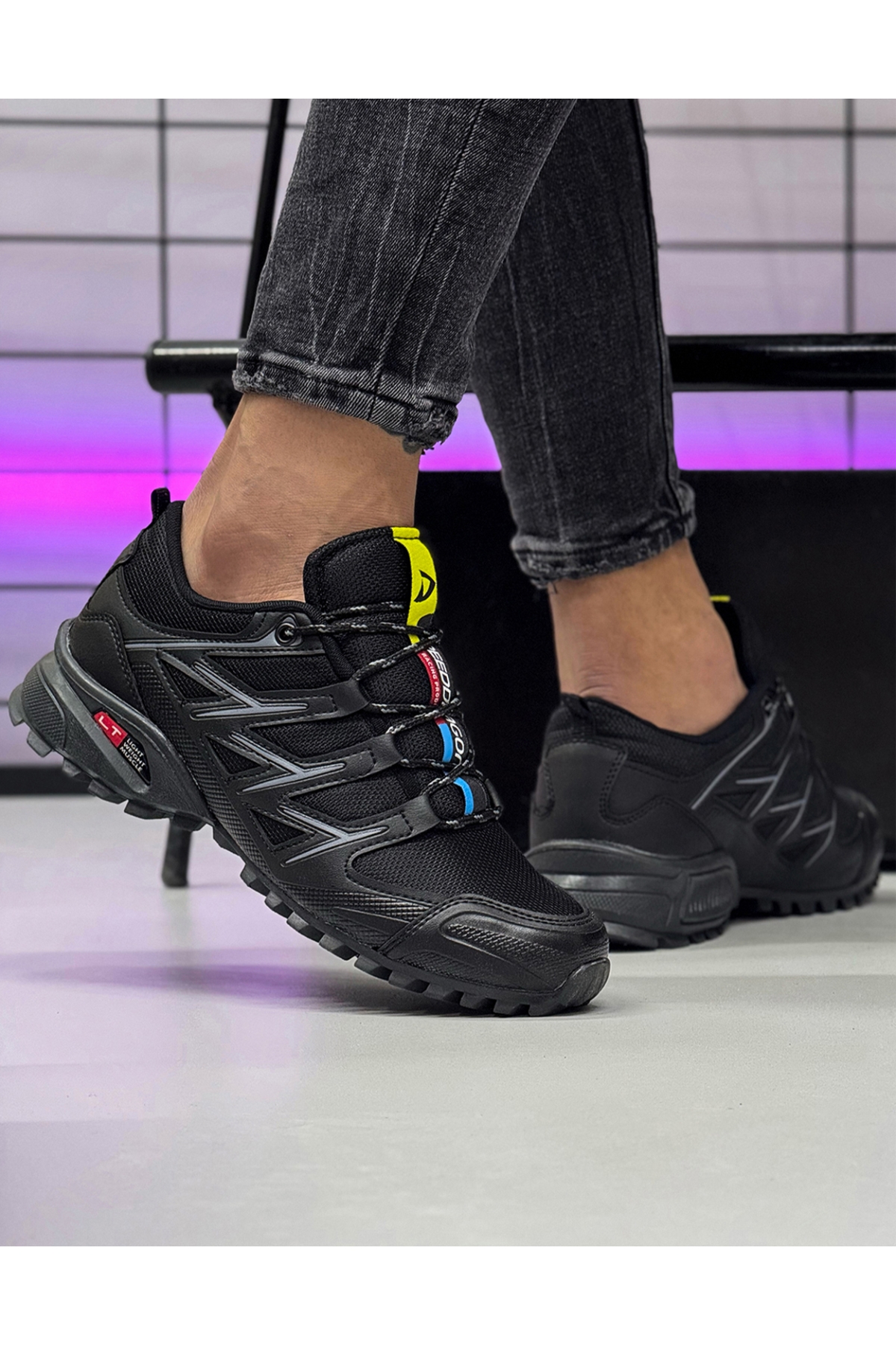 Dragon Erkek Sneaker Ayakkabı Günlük Siyah-siyah - Görsel 2