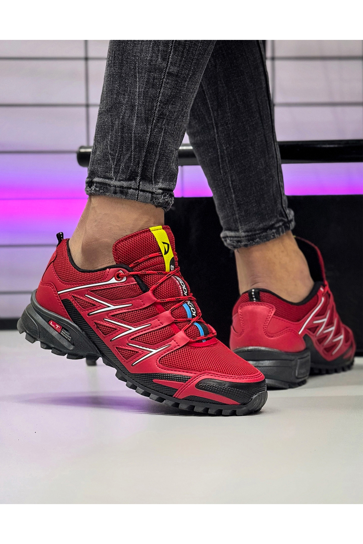 Ghatix Erkek Sneaker Ayakkabı Günlük Kirmizi - Görsel 2