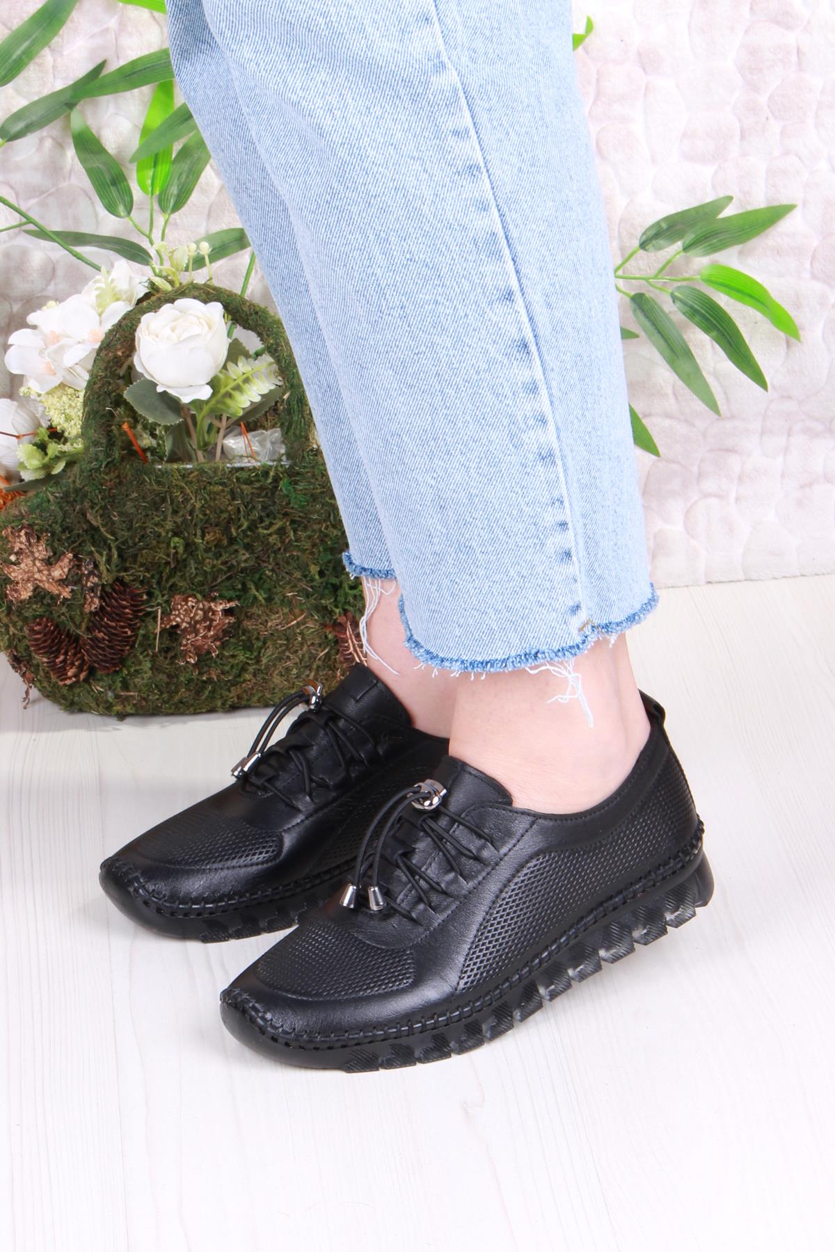 0006-D Anatomik Rahat Yumuşak Hakiki Deri Kadın Ayakkabı - Görsel 3