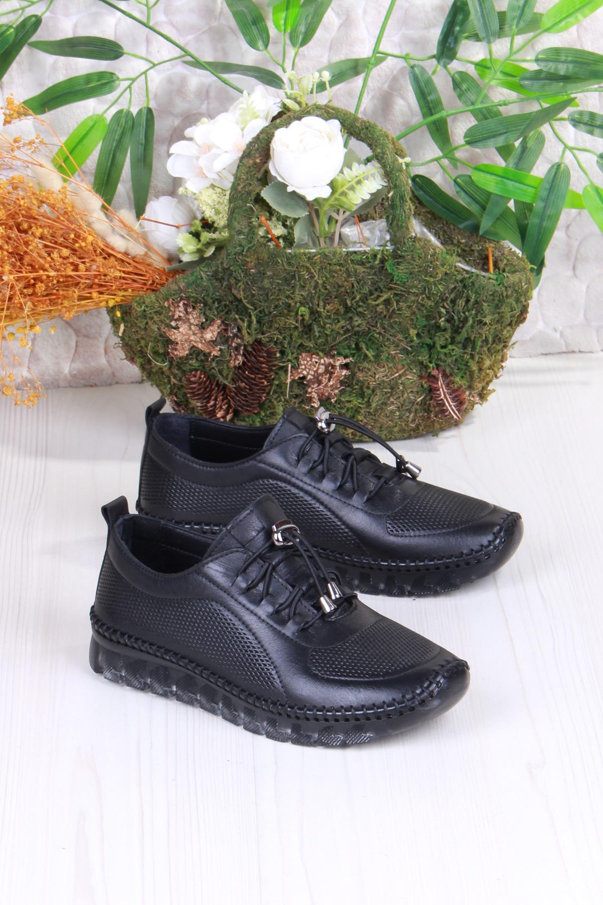 0006-D Anatomik Rahat Yumuşak Hakiki Deri Kadın Ayakkabı - Görsel 4