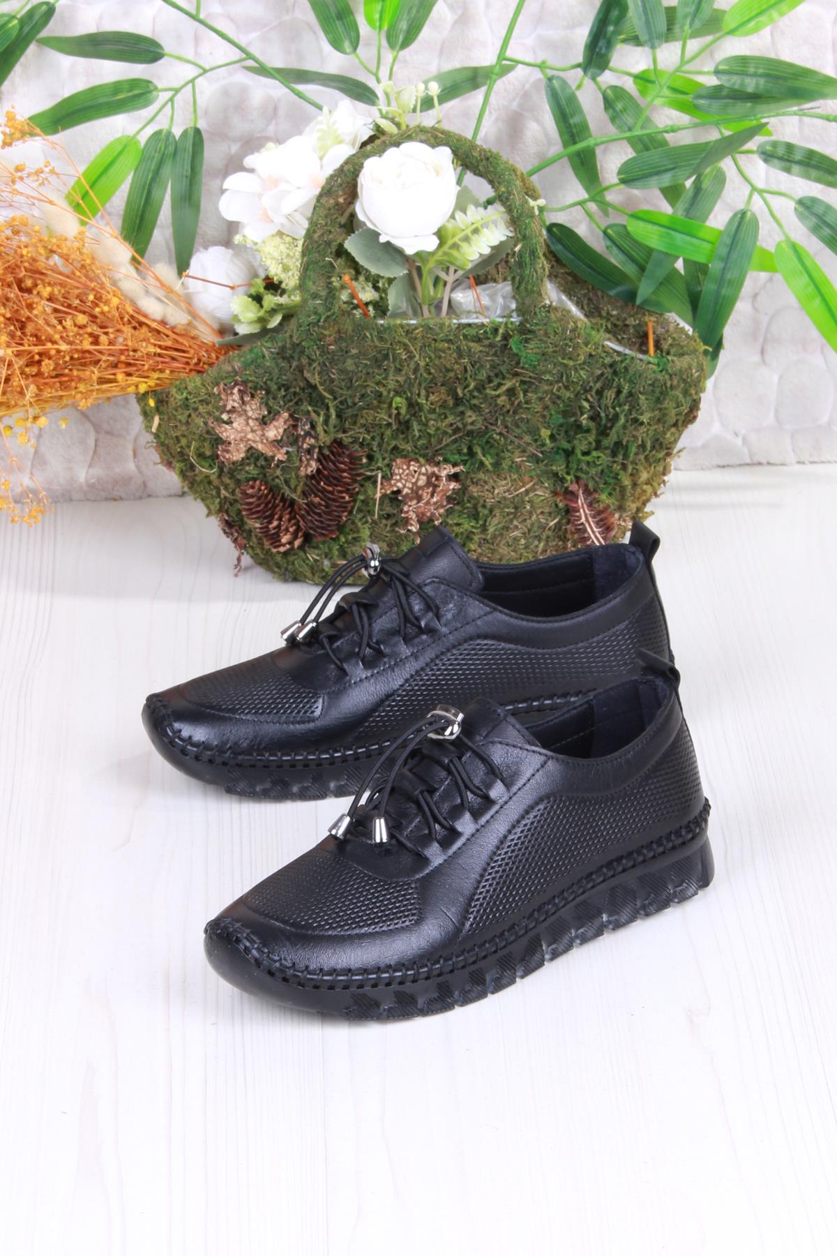 0006-D Anatomik Rahat Yumuşak Hakiki Deri Kadın Ayakkabı - Görsel 5