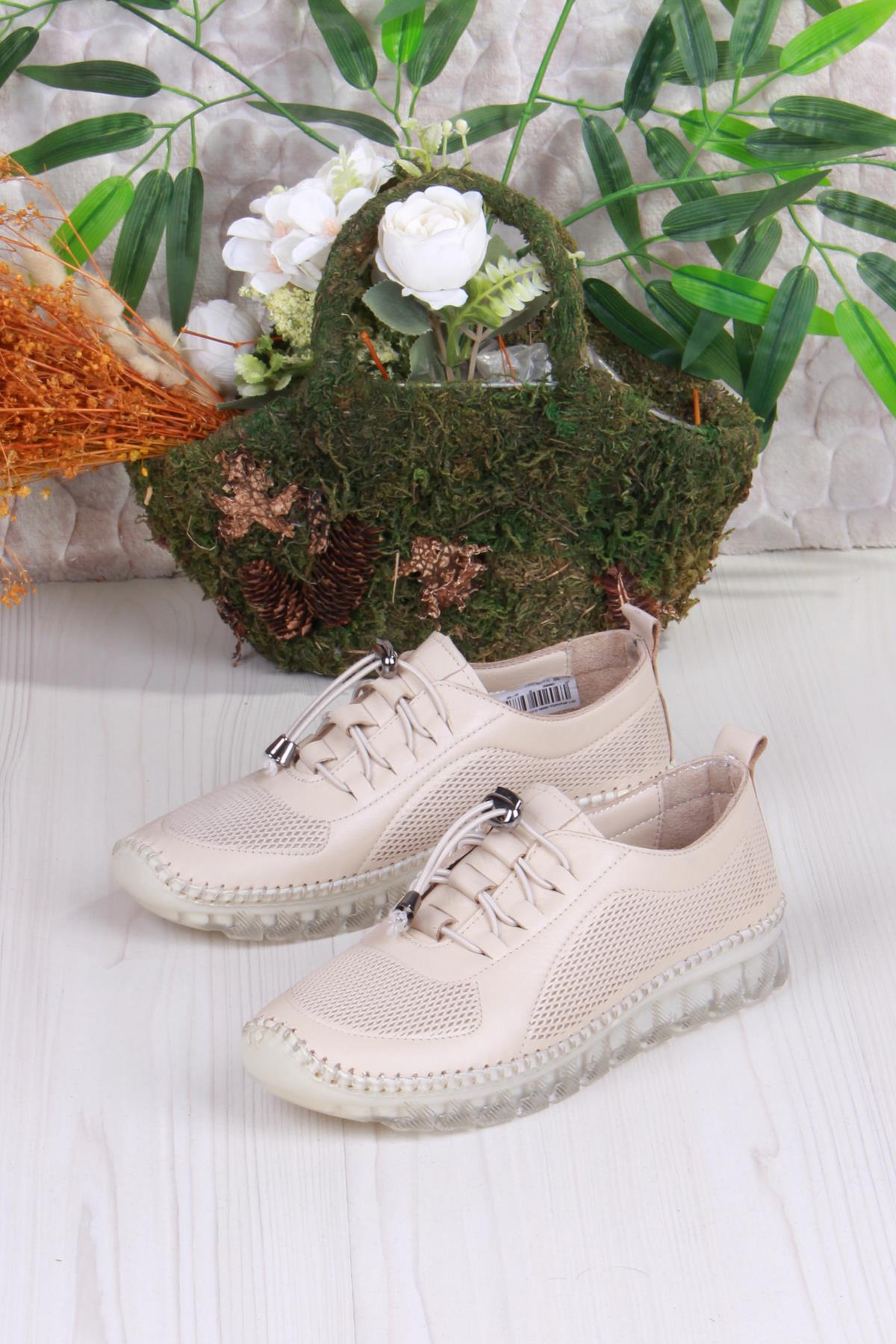 0006-D Anatomik Rahat Yumuşak Hakiki Deri Kadın Ayakkabı - Görsel 5